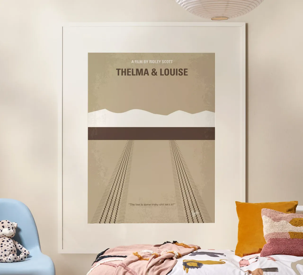 No189 My Thelma and Louise minimal movie poster poster con telaio in alluminio da Chungkong