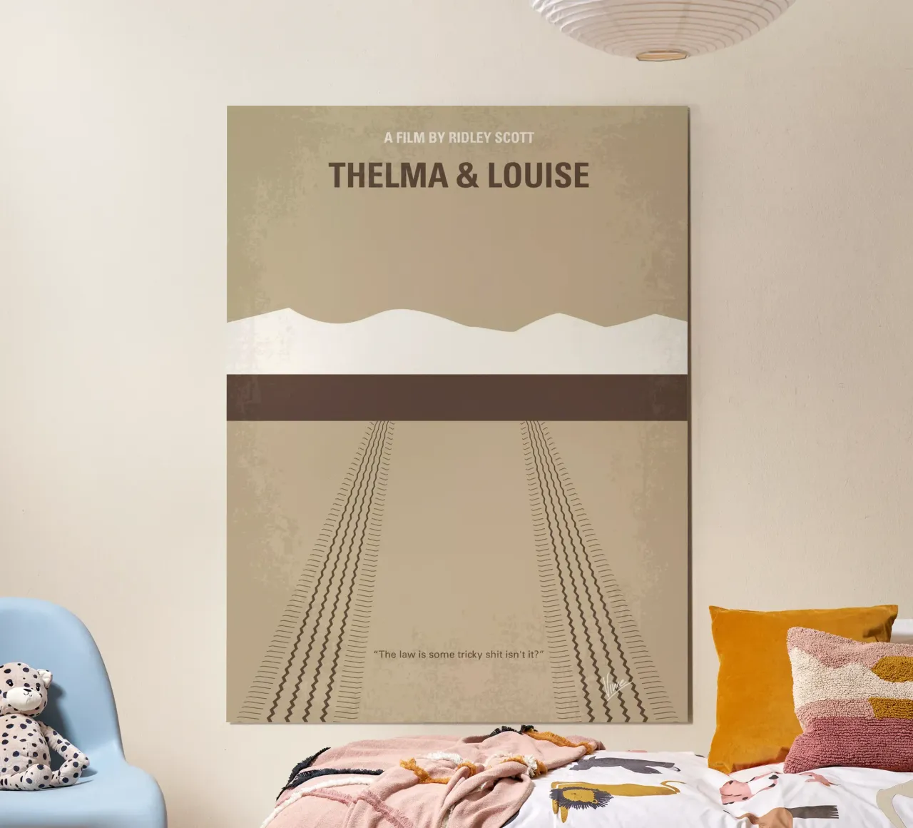 No189 My Thelma and Louise minimal movie poster poster con telaio in alluminio da Chungkong