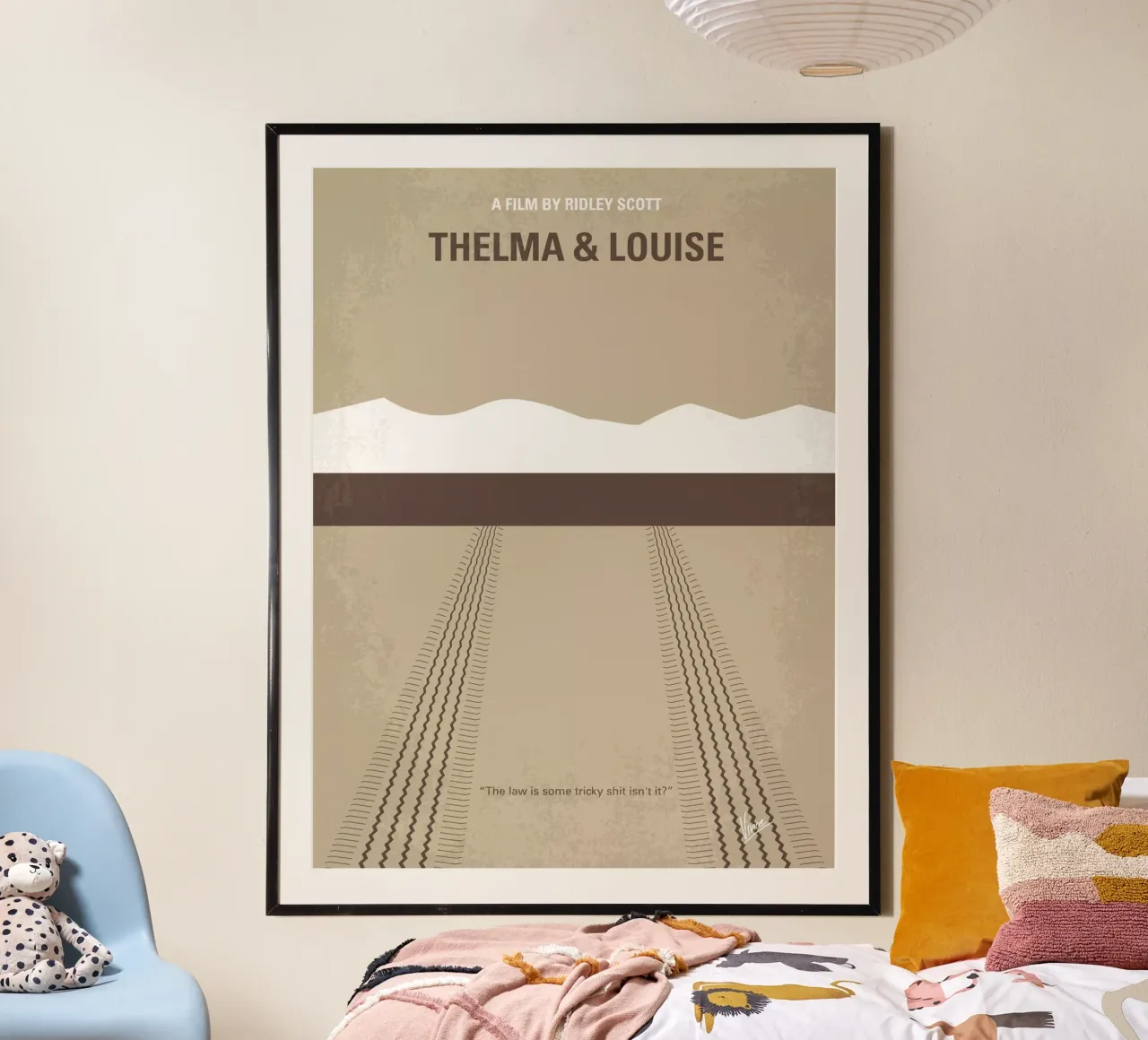 No189 My Thelma and Louise minimal movie poster poster con telaio in alluminio da Chungkong