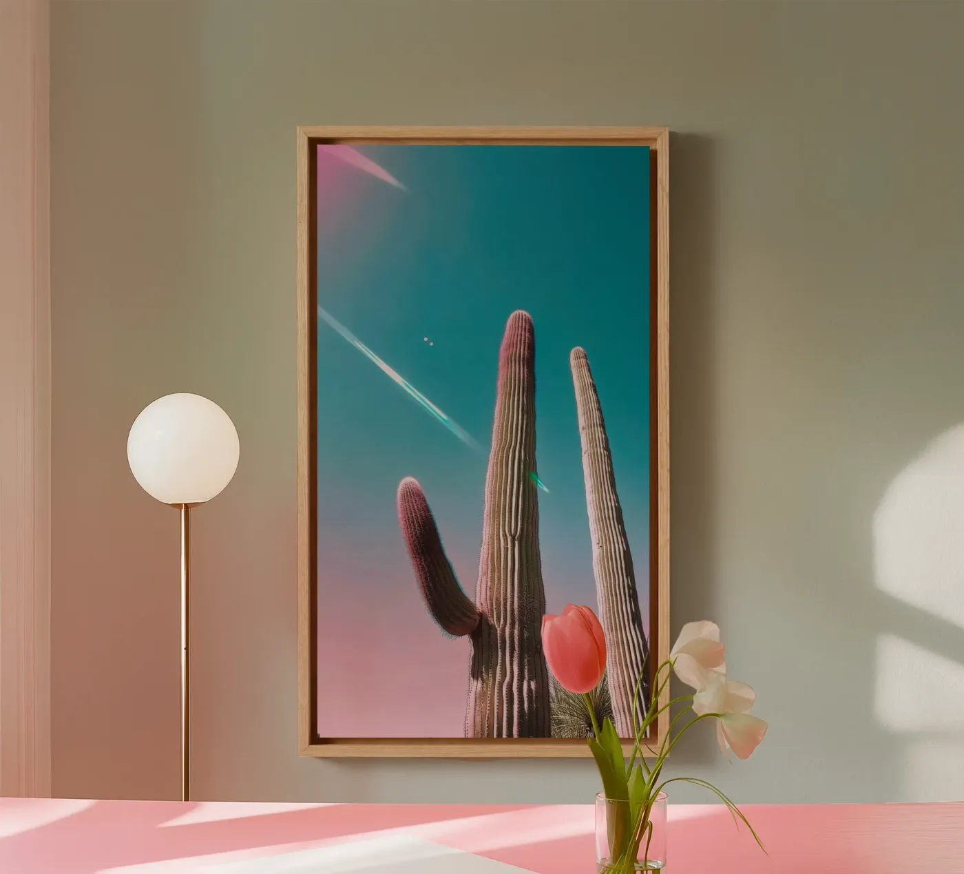 47 canvas van Pink California | Affiches & Posters