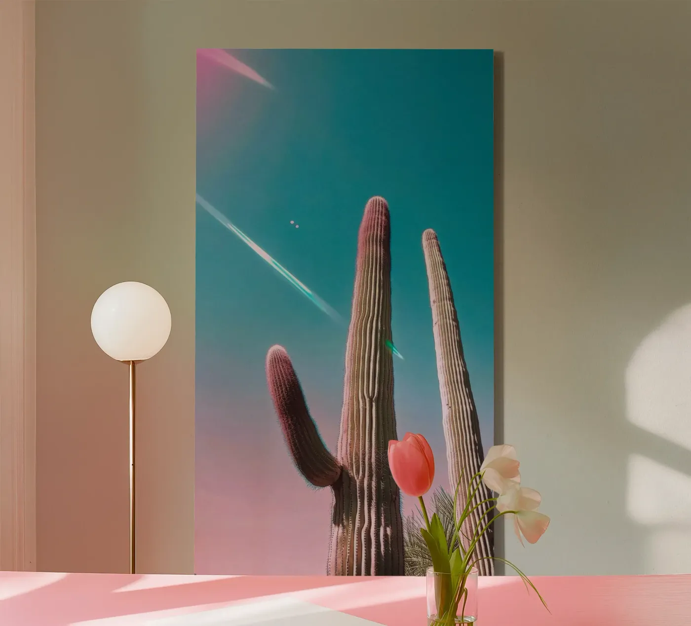 47 canvas van Pink California | Affiches & Posters