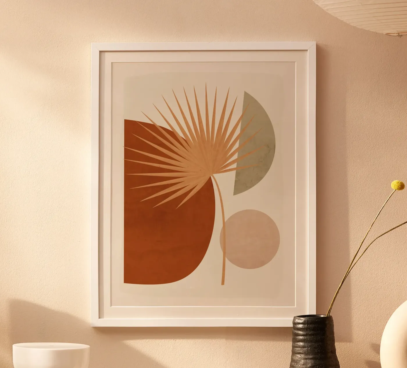Leaf and Shapes poster by ThingDesign