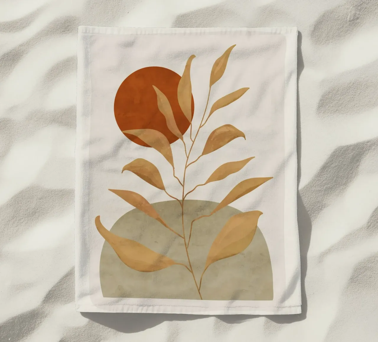 Pianta e Sole telo mare da ThingDesign