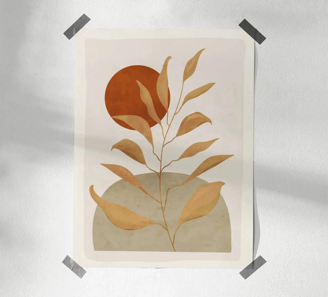 Plant en zon poster van ThingDesign