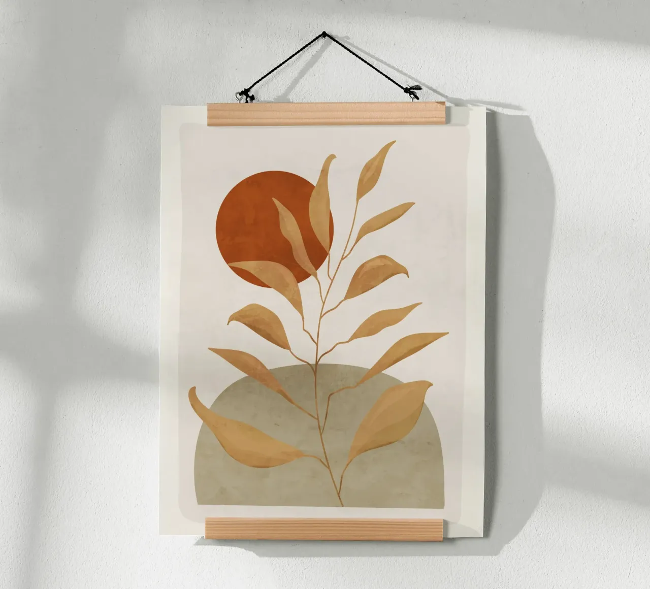 Plant en zon poster van ThingDesign