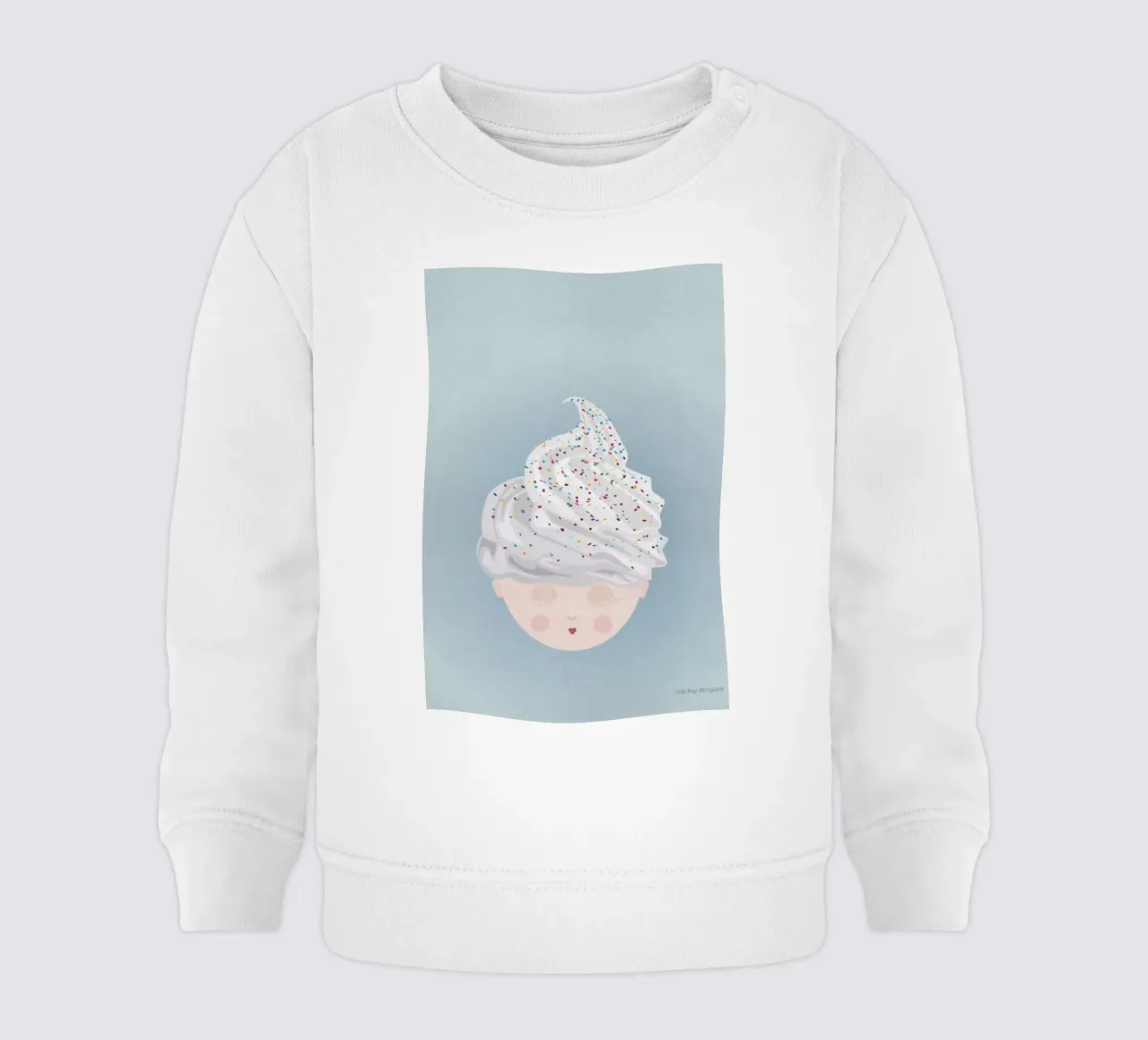 Musings Soft Ice baby sweatshirt by Mie Frey Damgaard