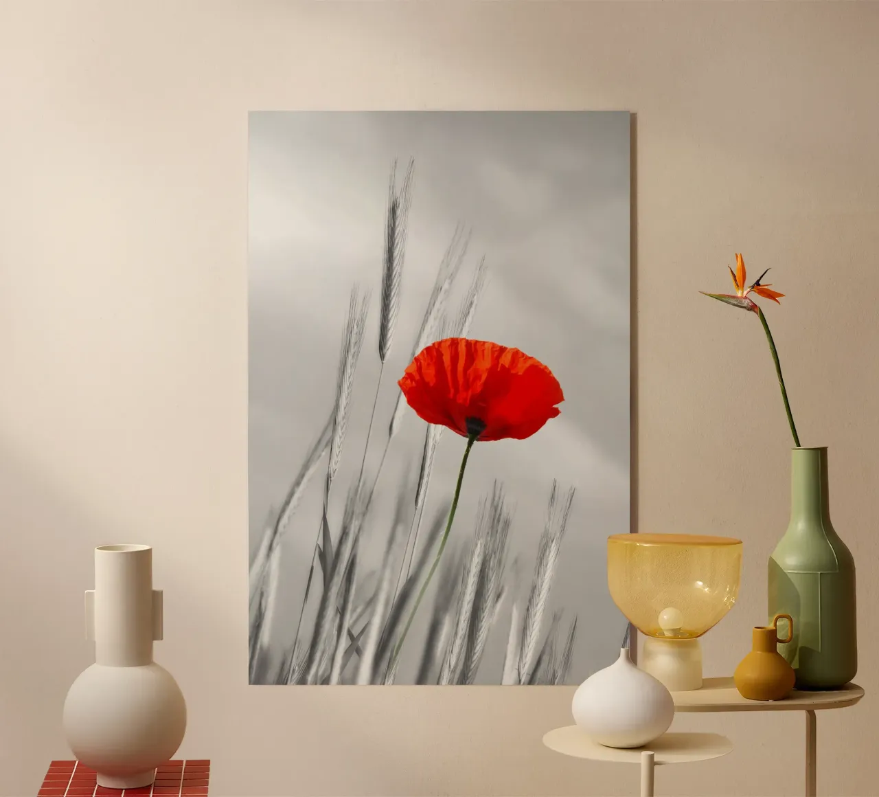 Red poppy plexiglass da Atteloi