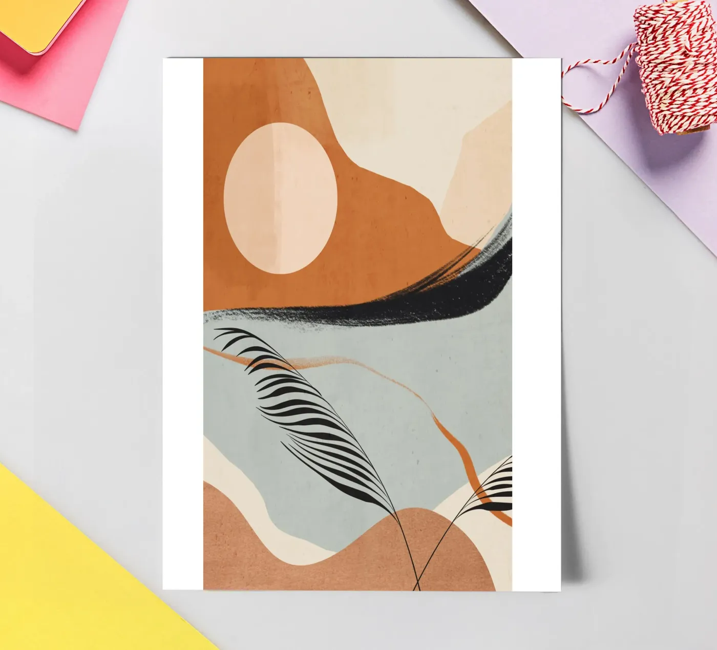 Abstract Landscape sticker sheet by ThingDesign