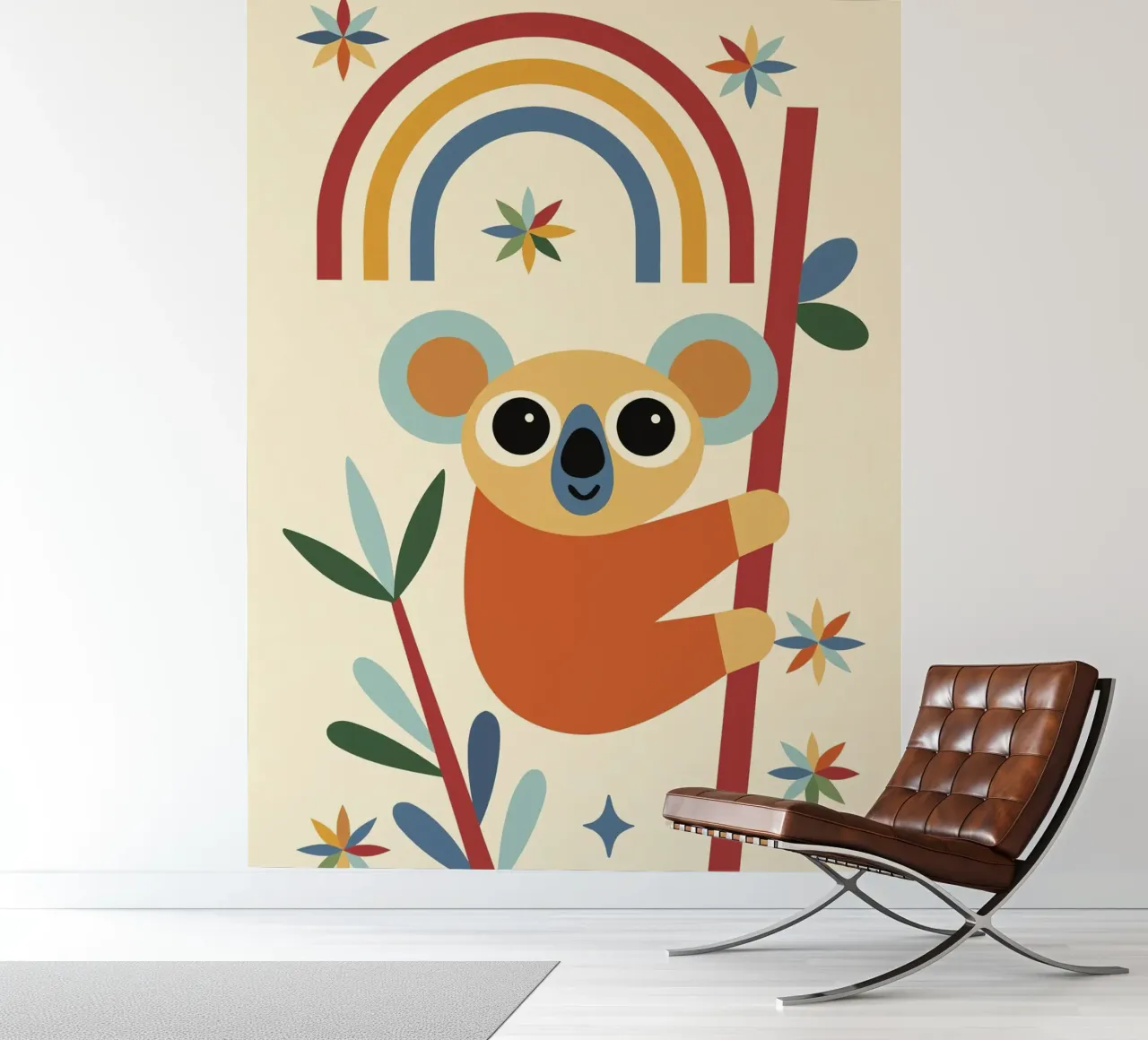 Close fotobehang van 🐹 BABY ART PRINTS