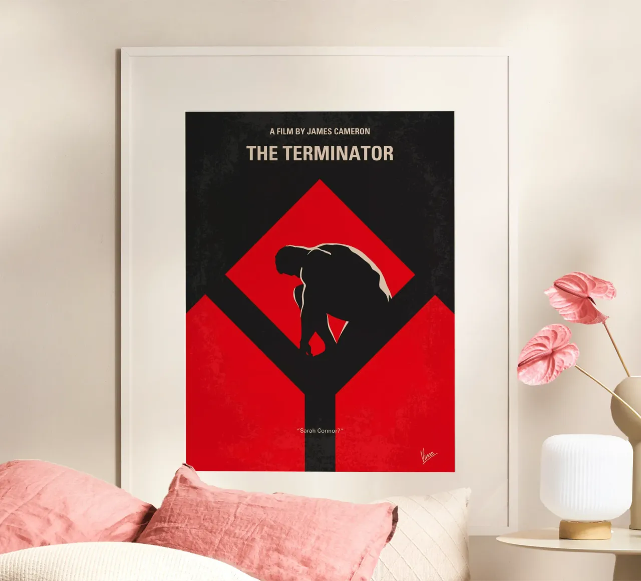No199 My Terminator minimal movie poster carta hahnemühle da Chungkong