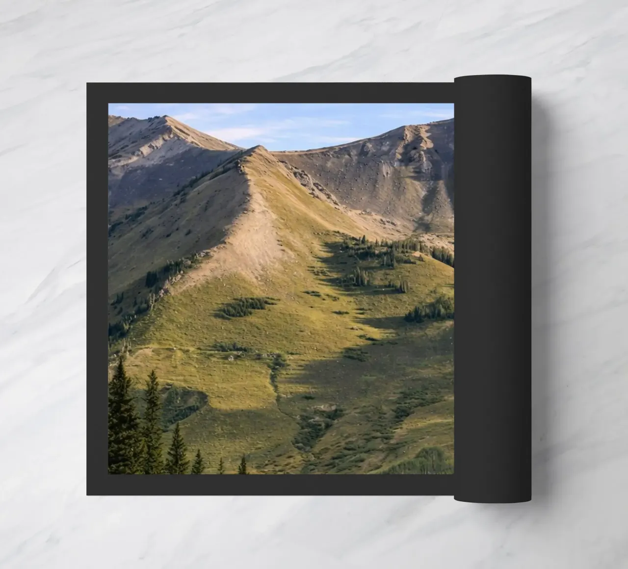 mountain view doormat by Maraza