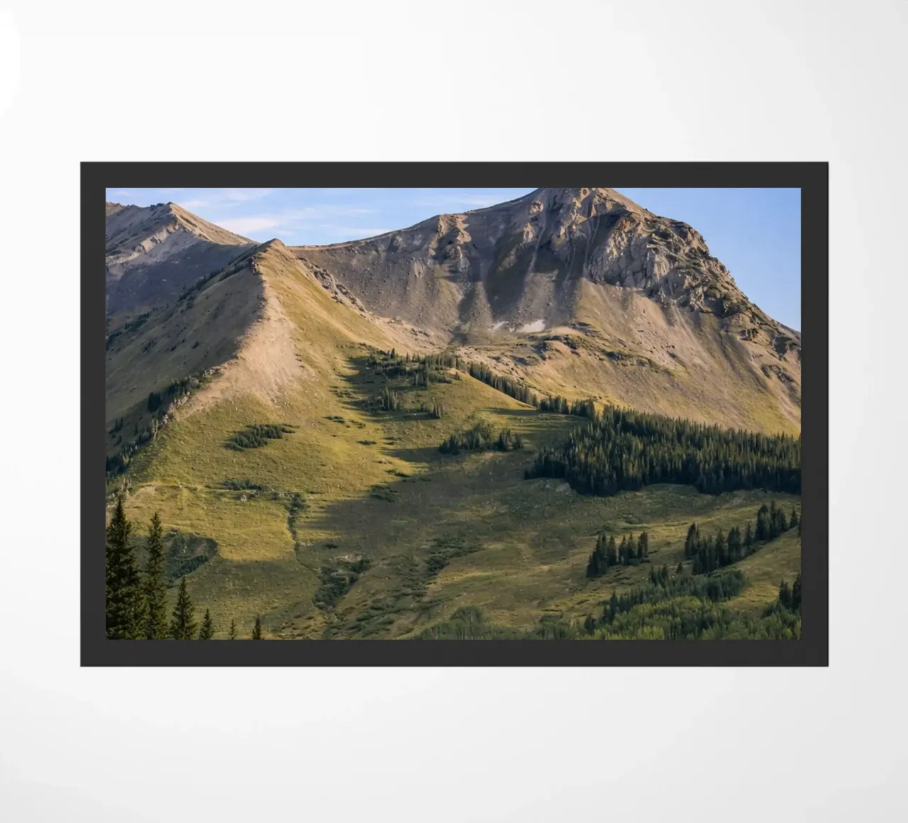 mountain view doormat by Maraza