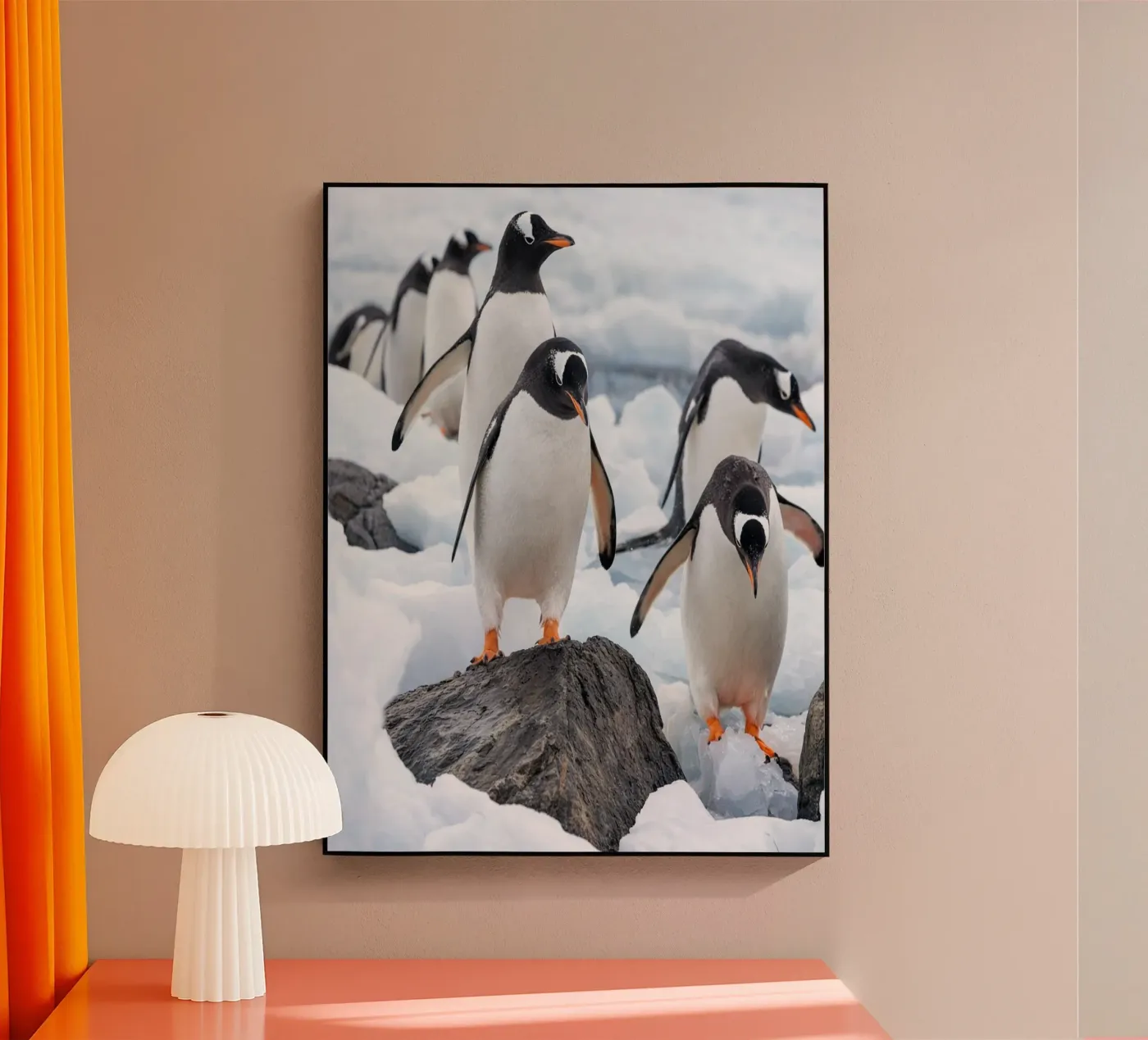 Pinguine Acryl-Glas von Maraza