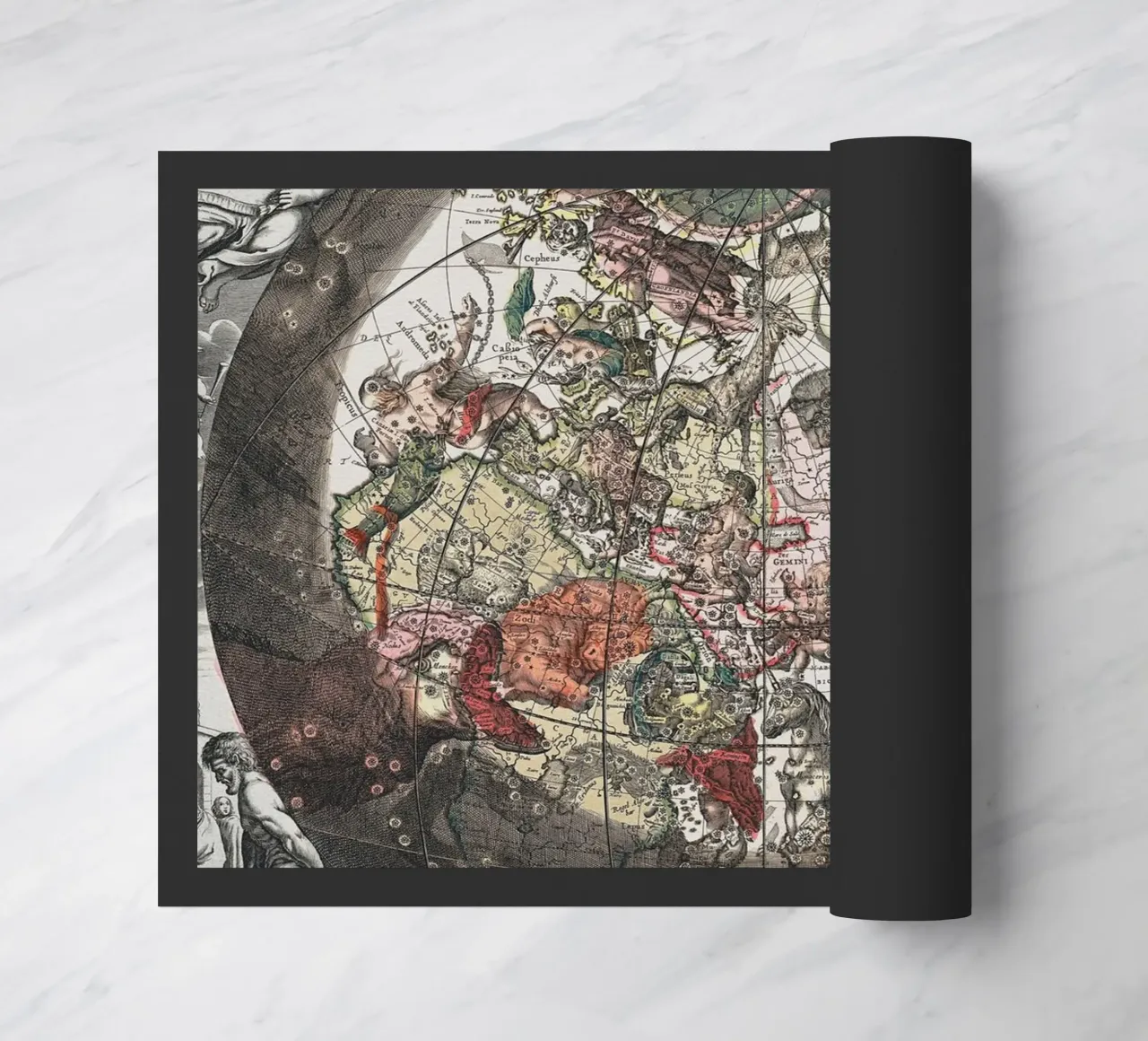 Antique Celestial World Map zerbino da Ninaittwaa