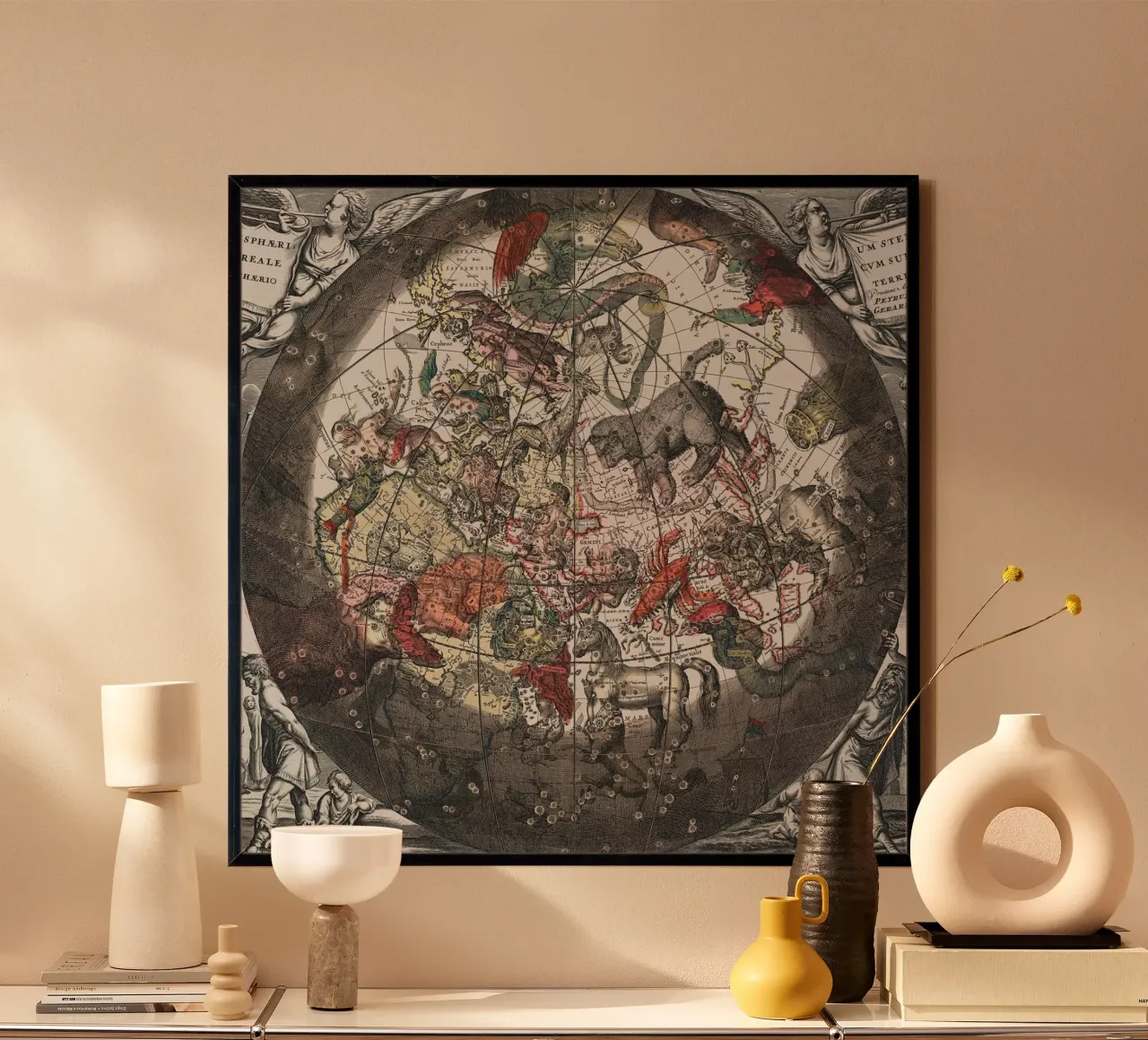 Antique Celestial World Map poster da Ninaittwaa