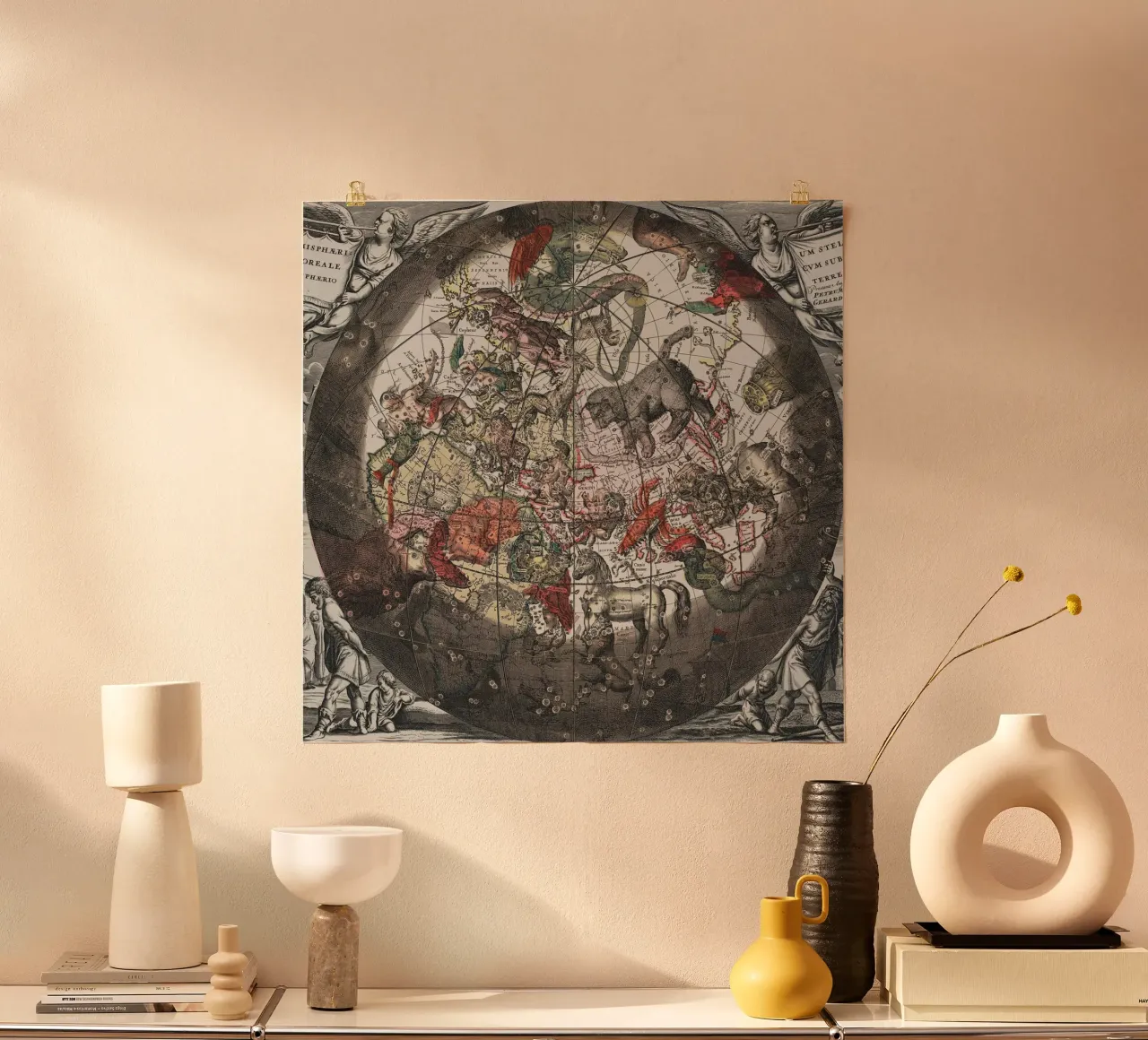 Antique Celestial World Map poster da Ninaittwaa