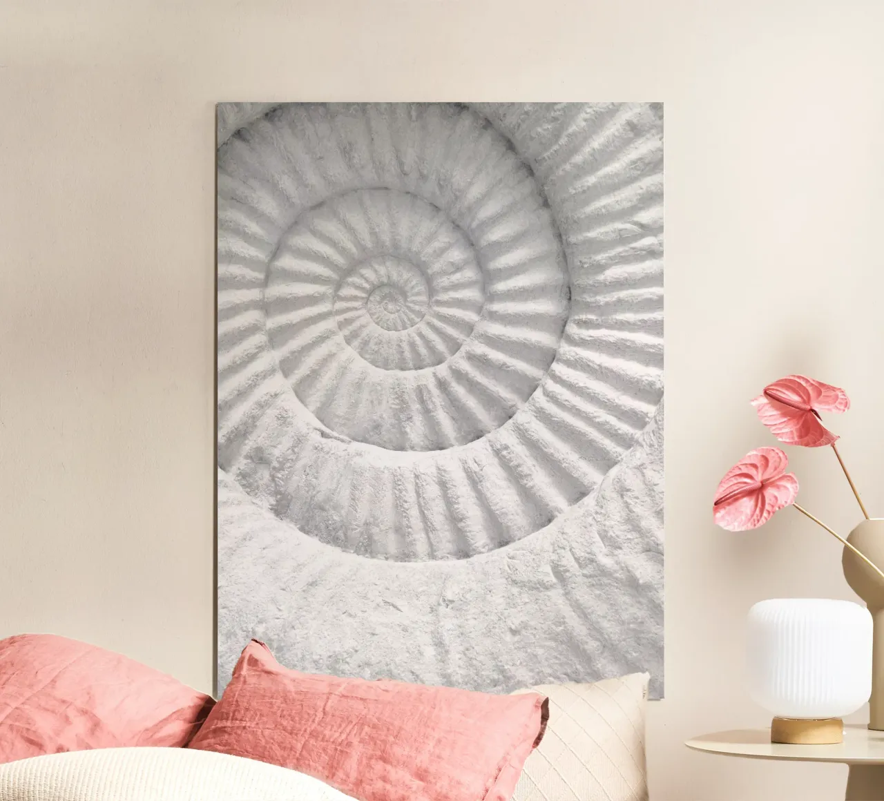 Spirale fossile - l'art naturel intemporel dans un style minimaliste hahnemühle de Whole©