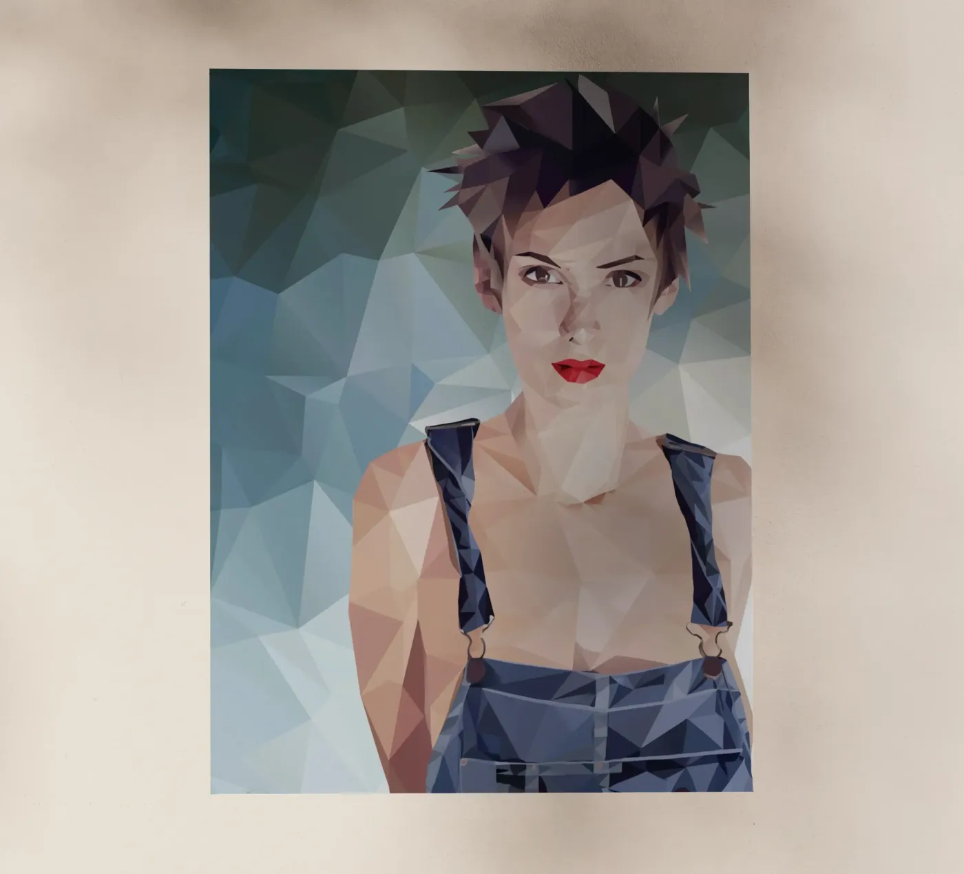 Winona Ryder Lowpoly pellicola backlit da Low Profile