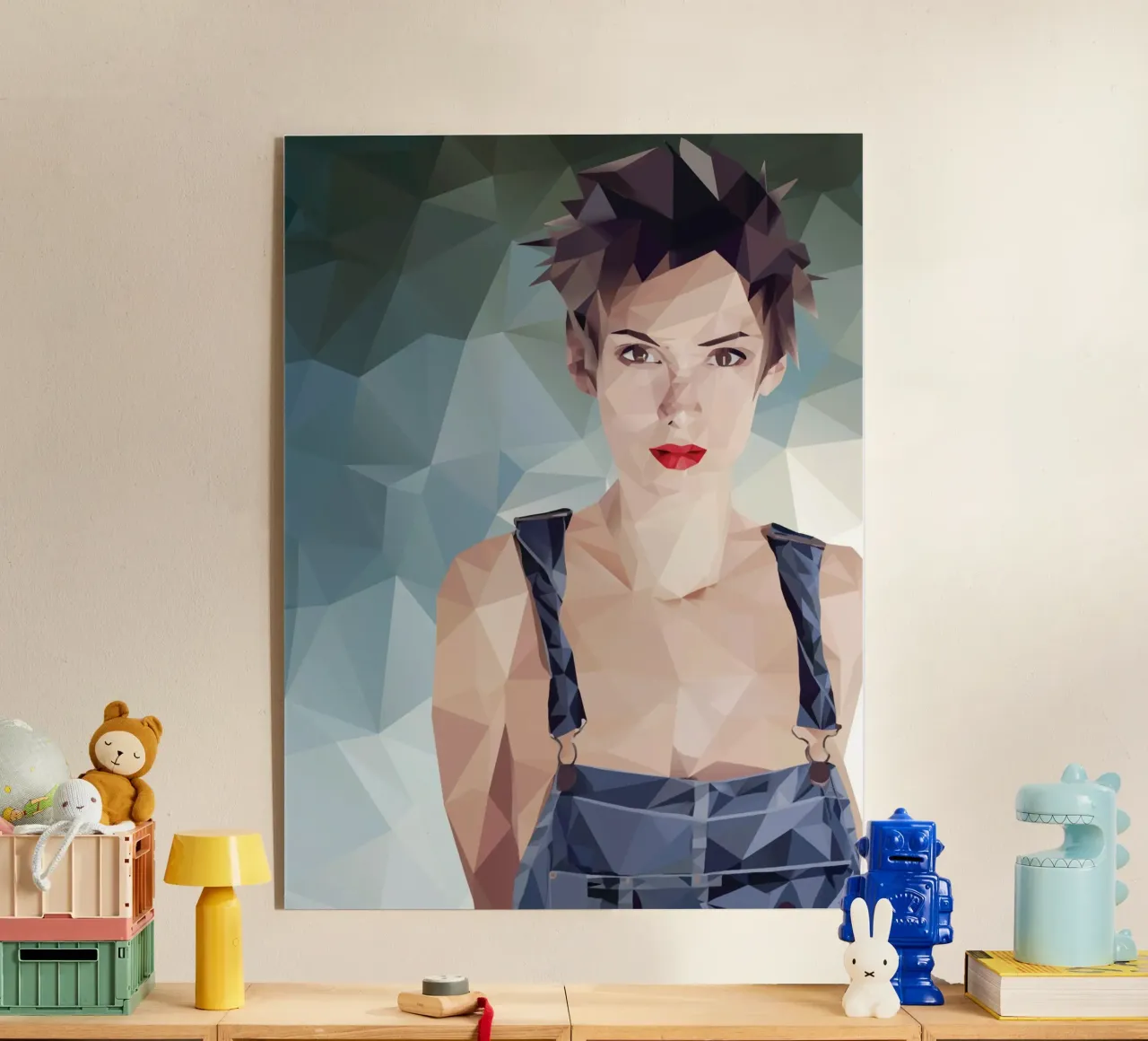Winona Ryder Lowpoly plexiglass da Low Profile