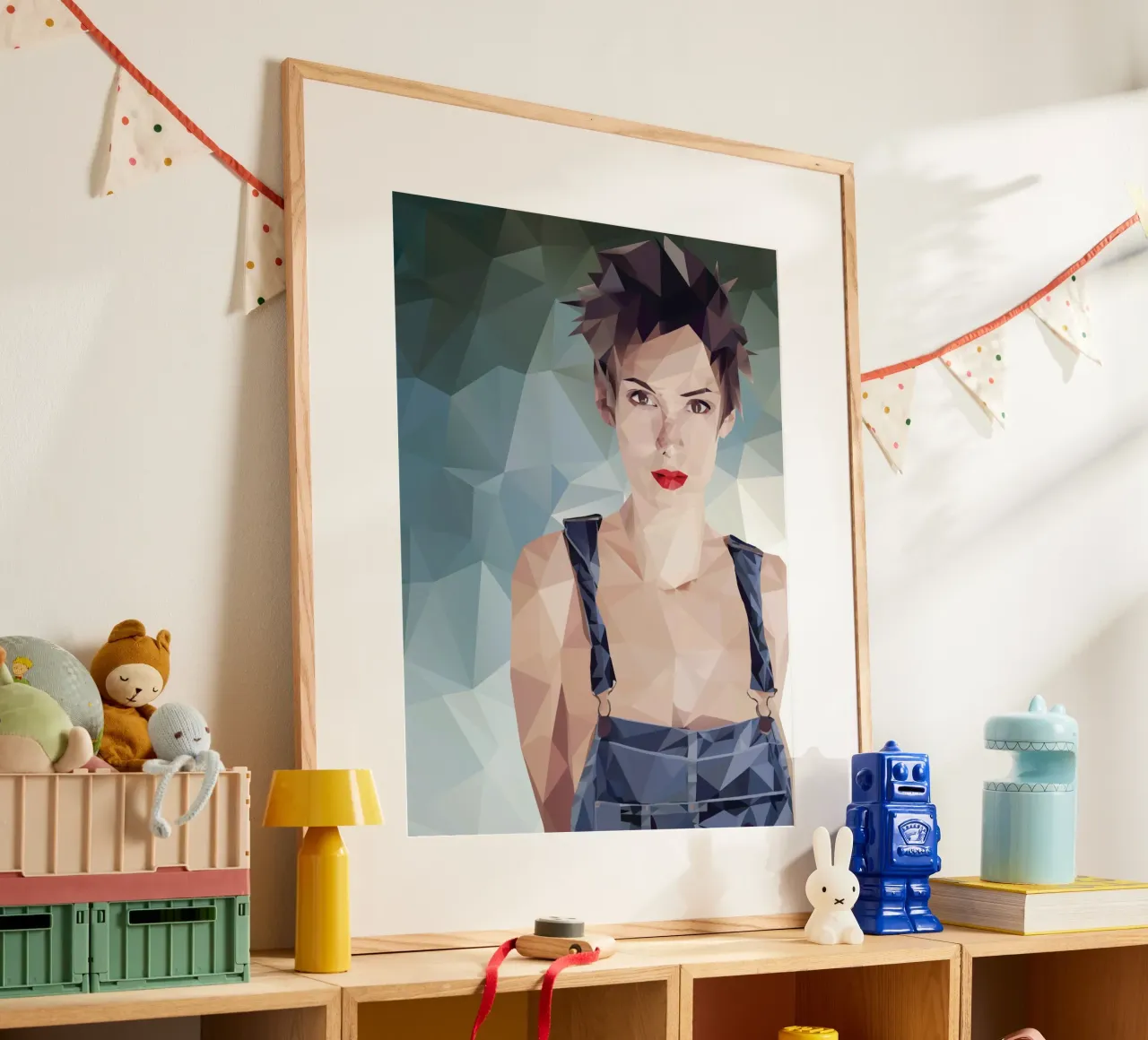 Winona Ryder Lowpoly poster da Low Profile