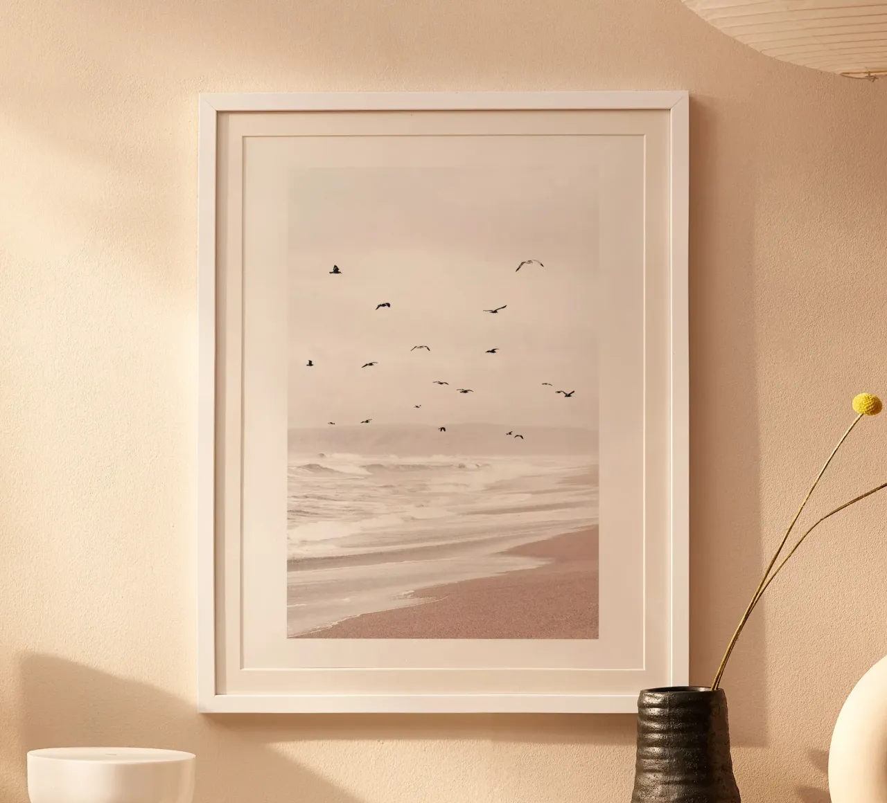 Spiaggia e gabbiani poster da Whole©