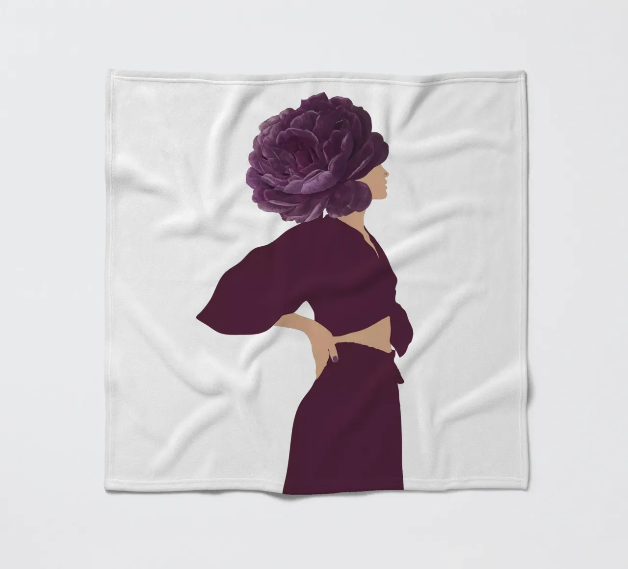Divino Femminile coperta in pile da DesignArt