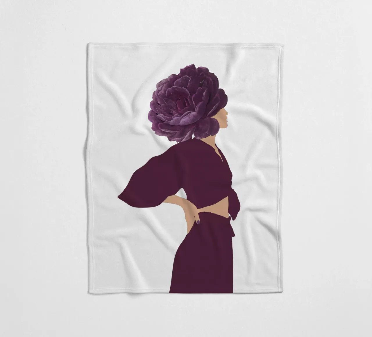 Divino Femminile coperta in pile da DesignArt