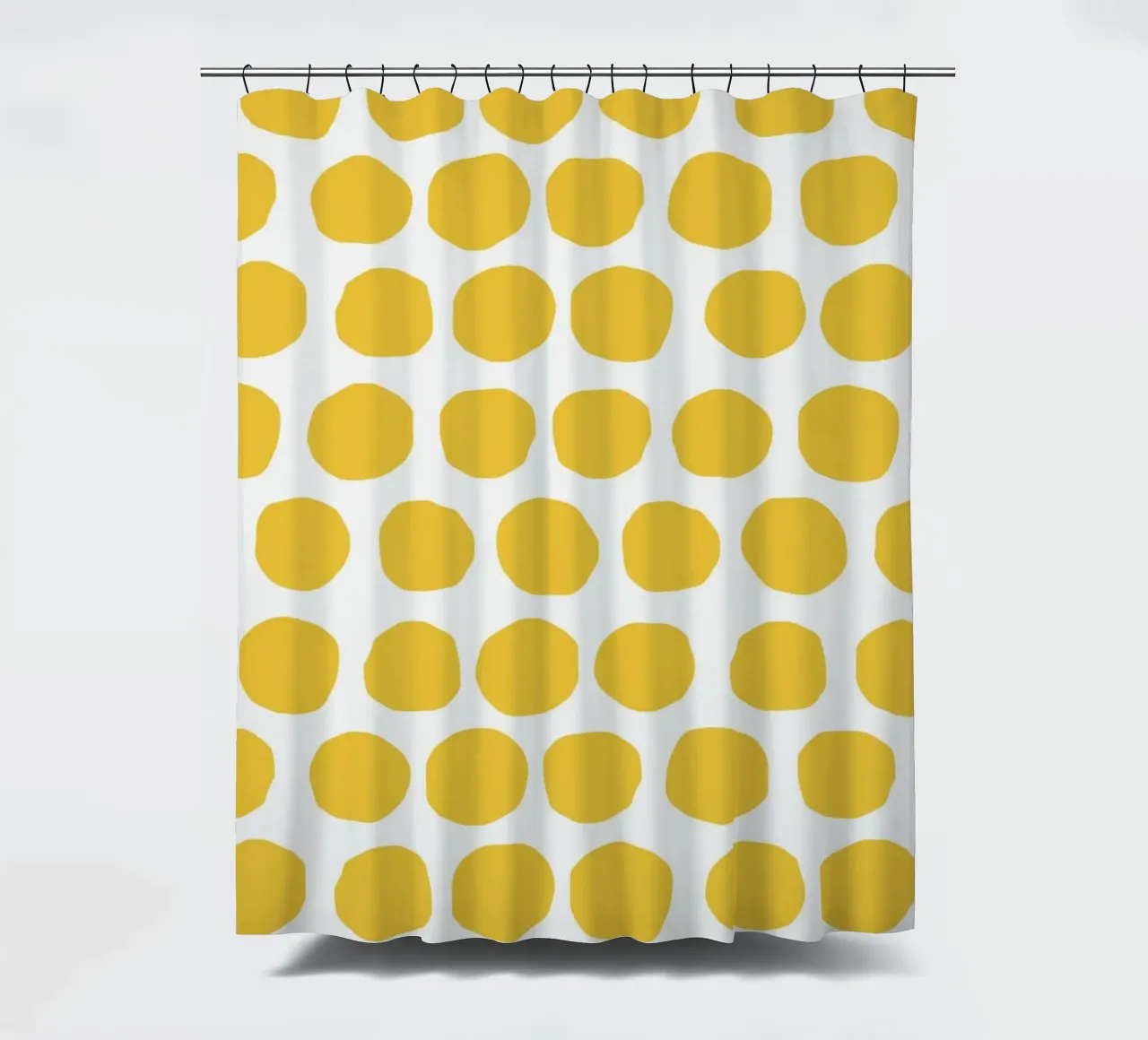 Yellow Dot Pattern douchegordijn van treechild