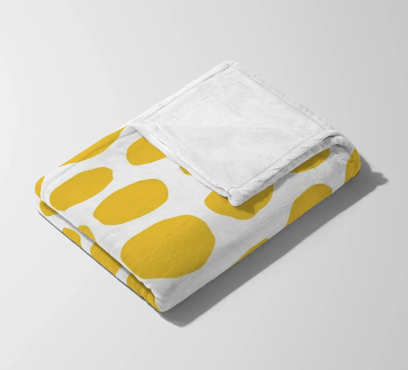 Yellow Dot Pattern plaid polaire de treechild