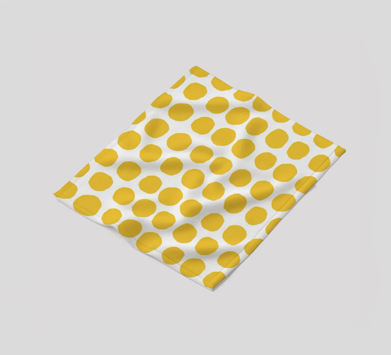 Yellow Dot Pattern fleecedeken van treechild