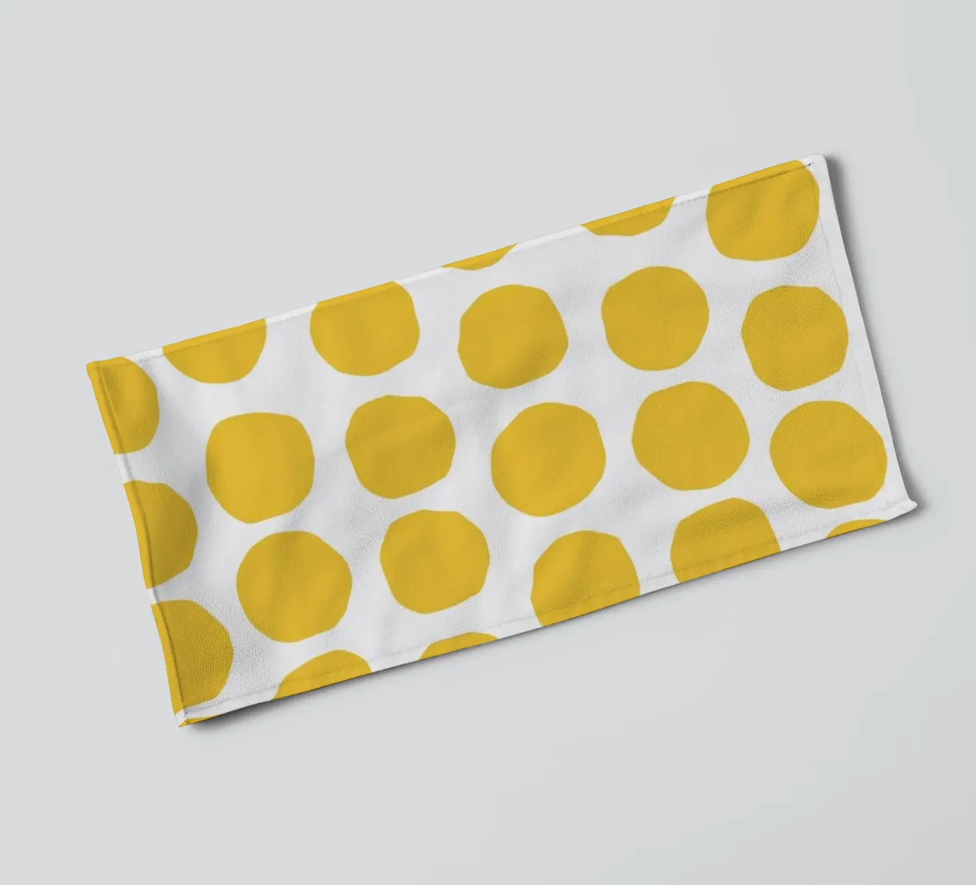 Yellow Dot Pattern asciugamano da bagno da treechild