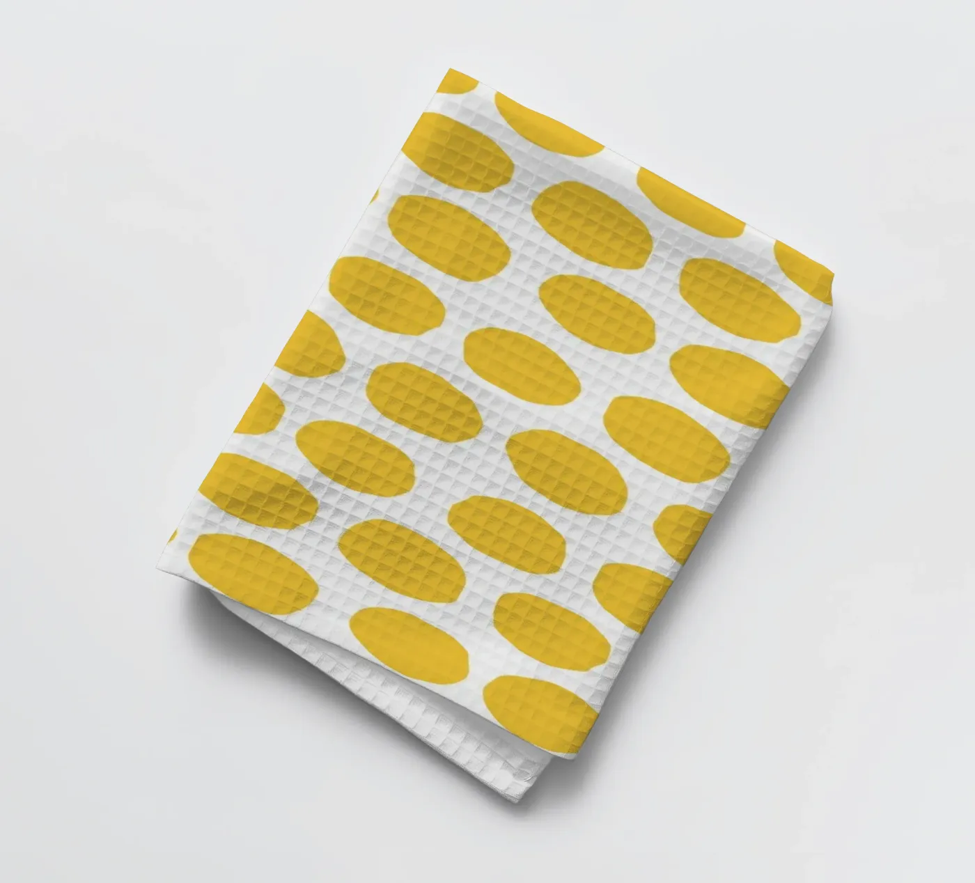 Yellow Dot Pattern Geschirrtuch von treechild