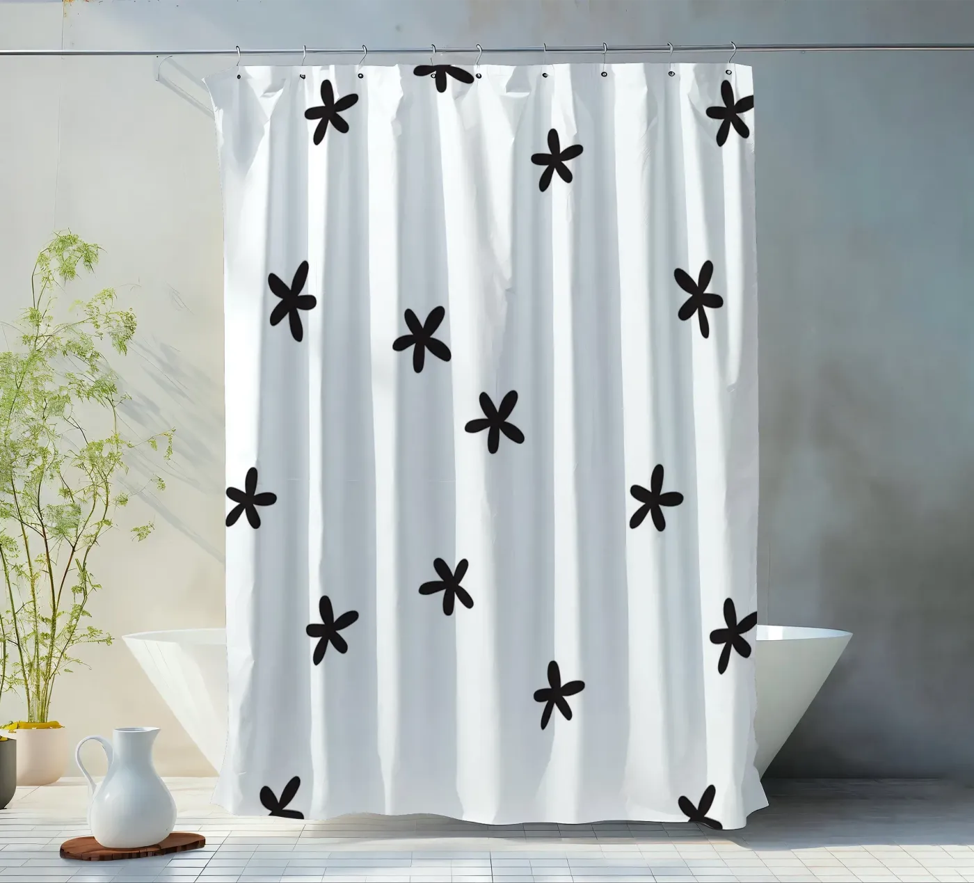 Tiny Blossom Pattern rideau de douche de treechild