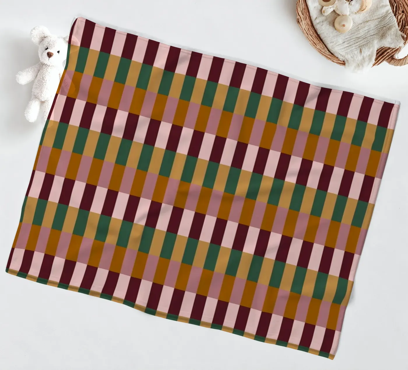 Stripes Pattern No 01 fleecedeken van treechild