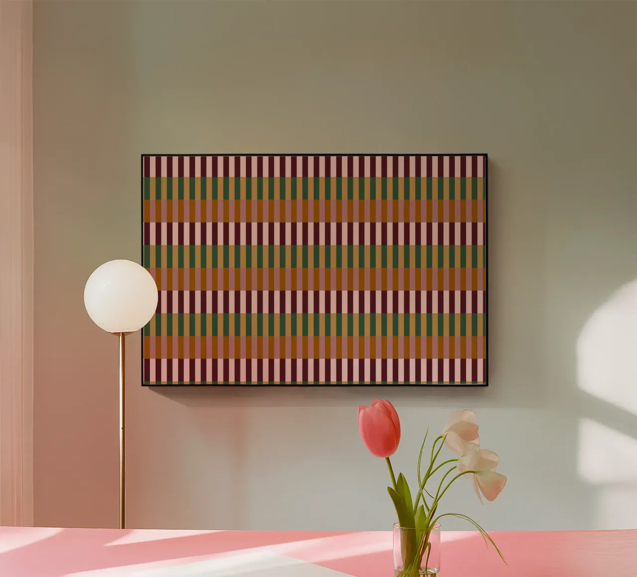 Stripes Pattern No 01 acrylic glass by treechild