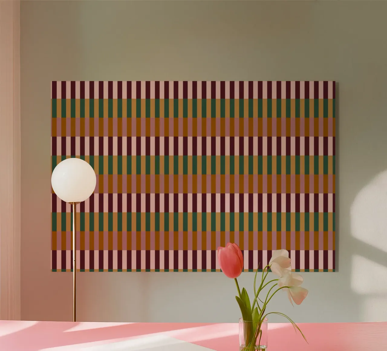 Stripes Pattern No 01 acrylic glass by treechild