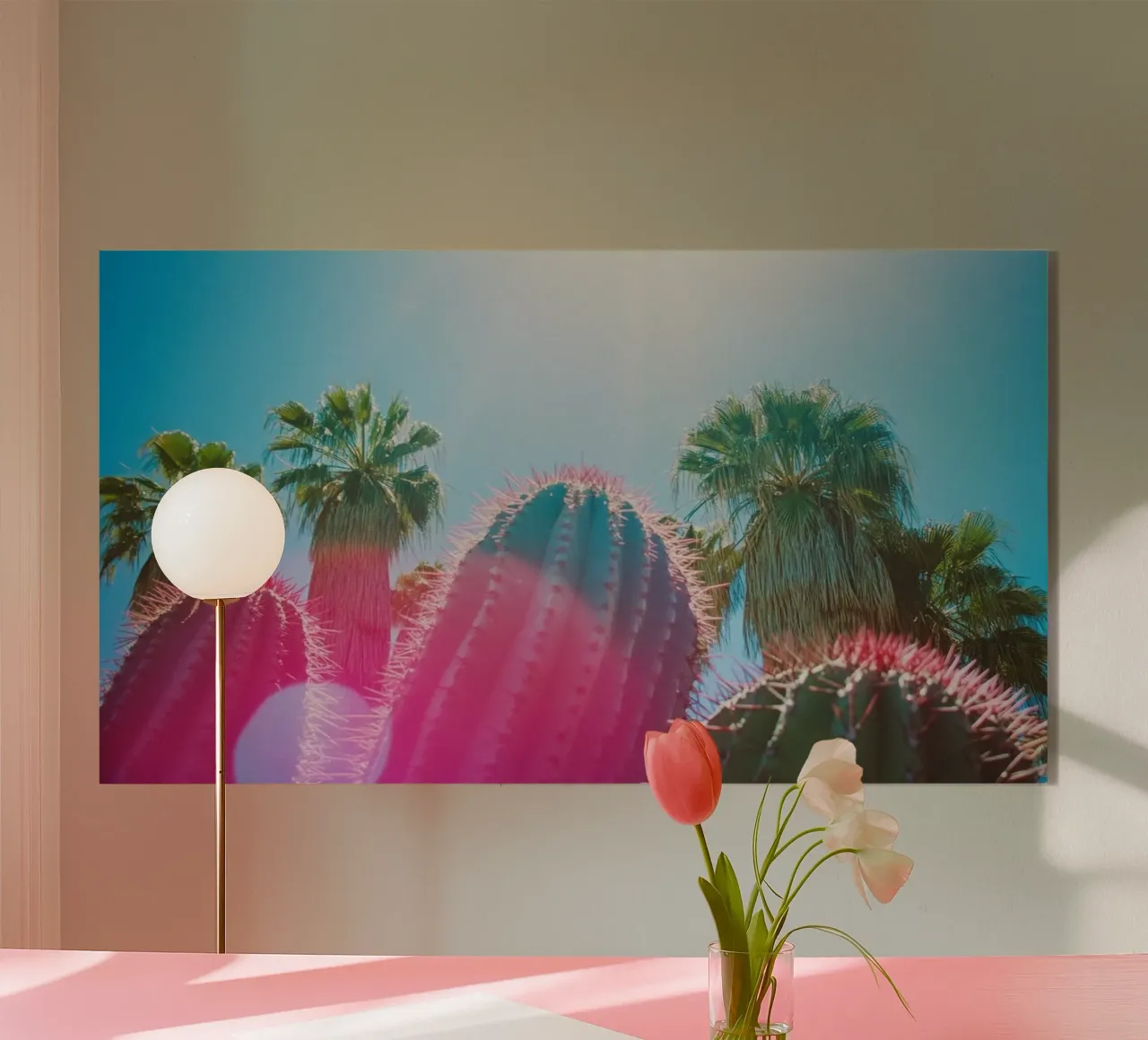 48 acryl van Pink California | Affiches & Posters