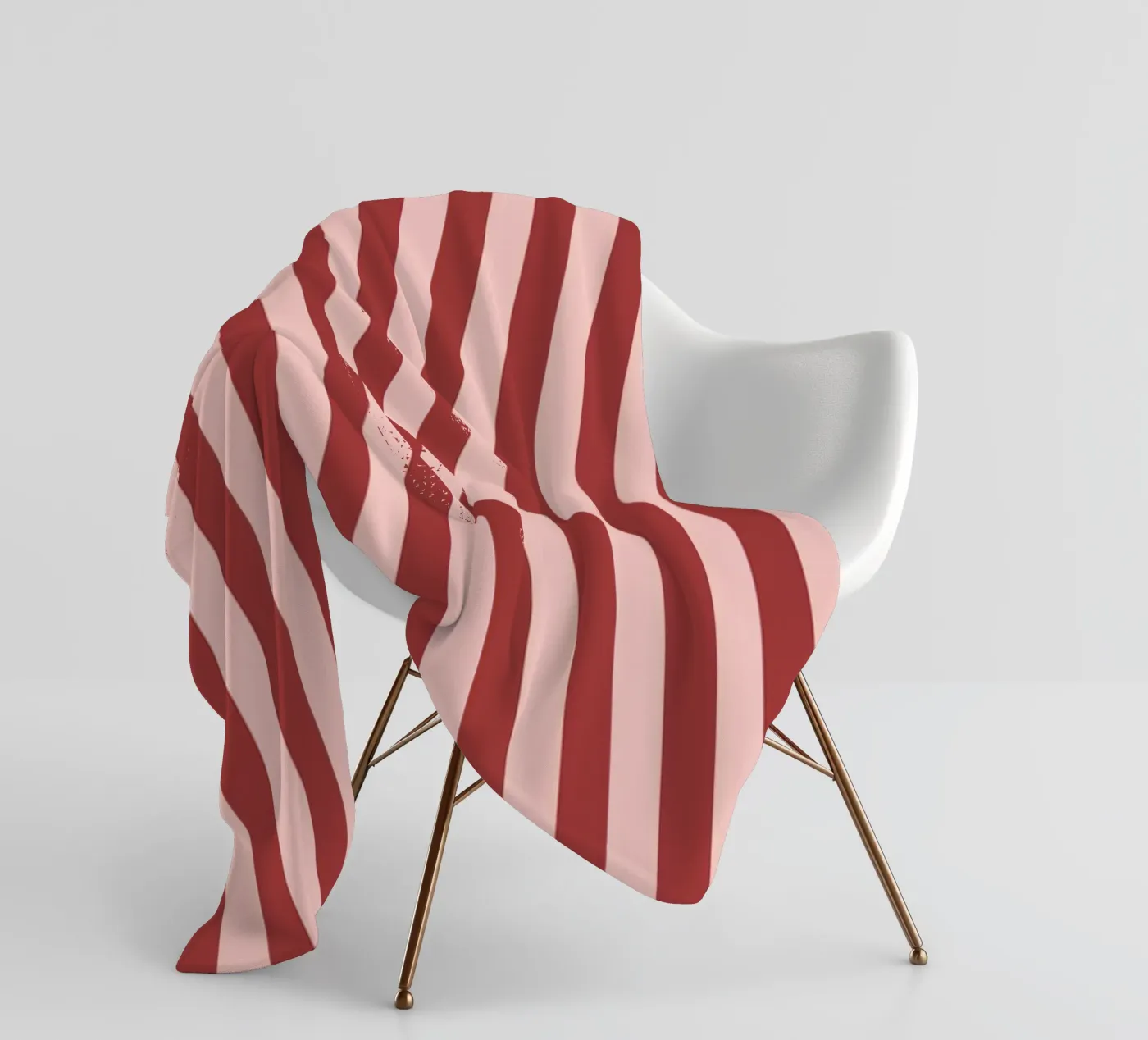 Red Stripes Pattern Fleecedecke von treechild