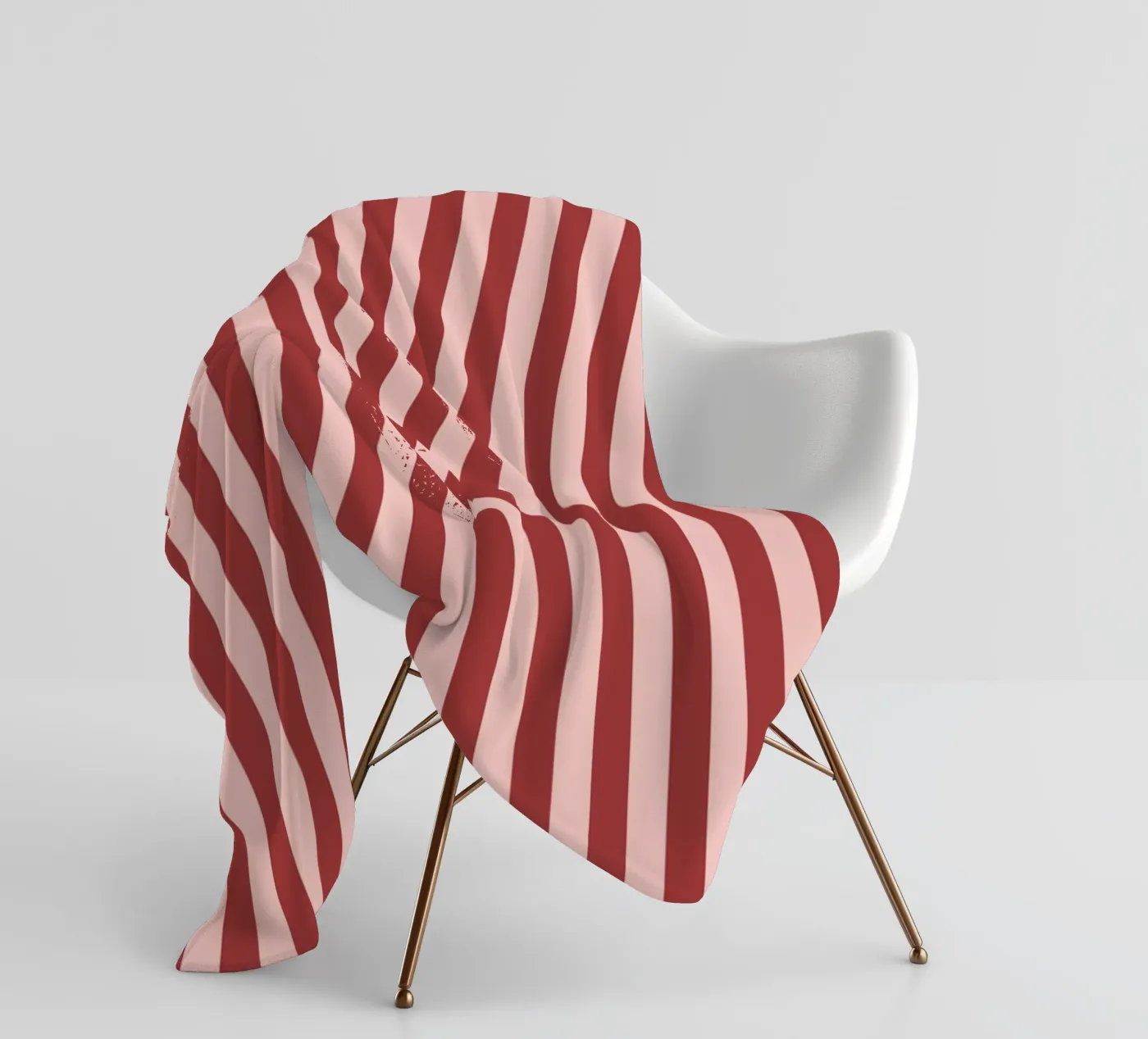 Red Stripes Pattern Fleecedecke von treechild
