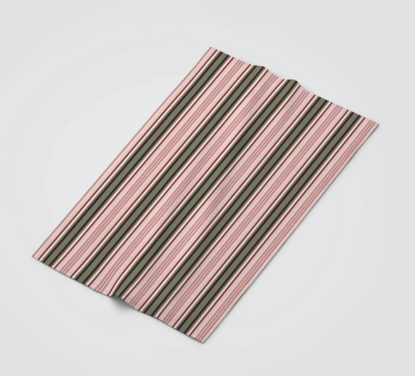 Red Green Stripes Pattern Fleecedecke von treechild