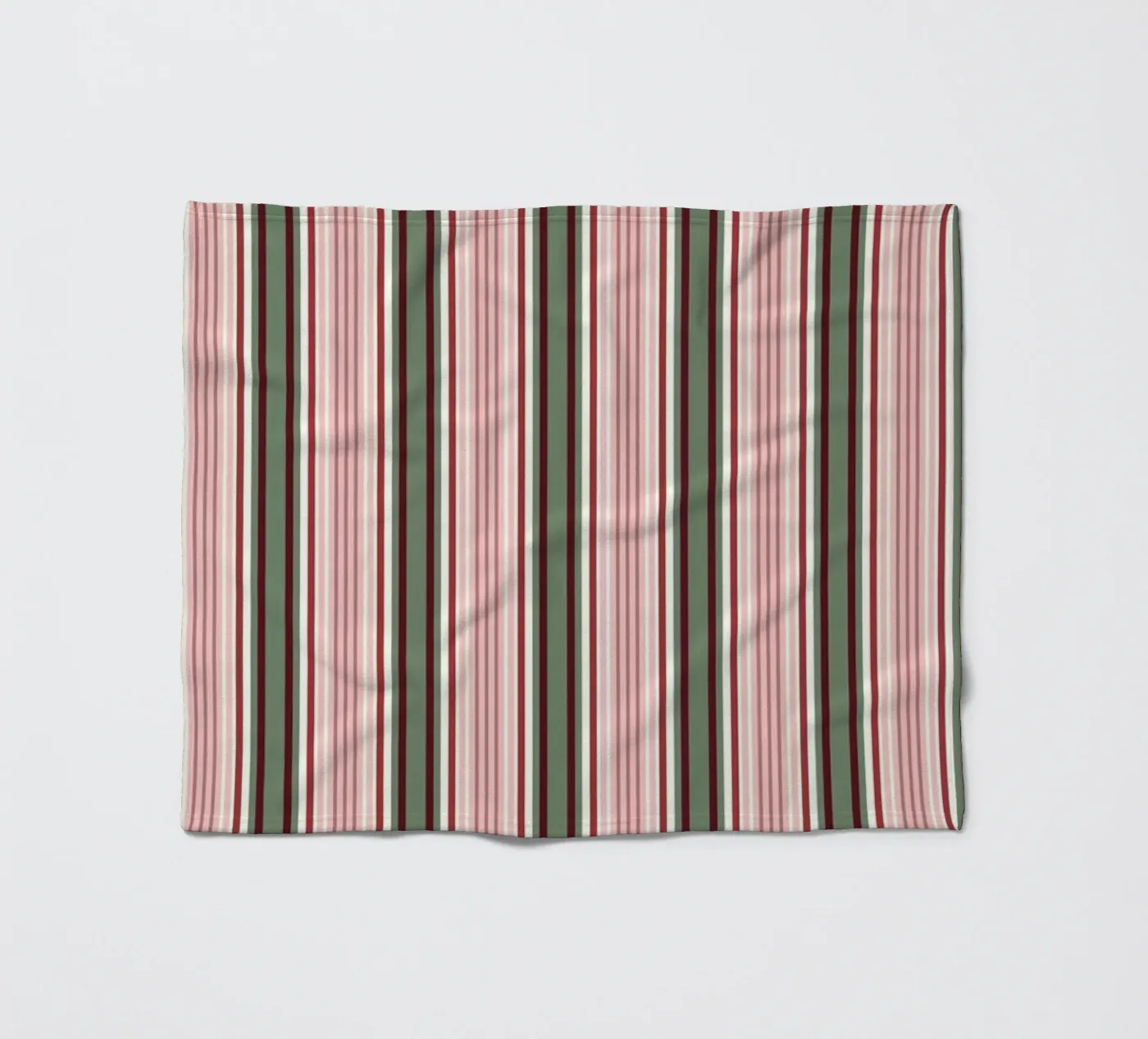Red Green Stripes Pattern Fleecedecke von treechild