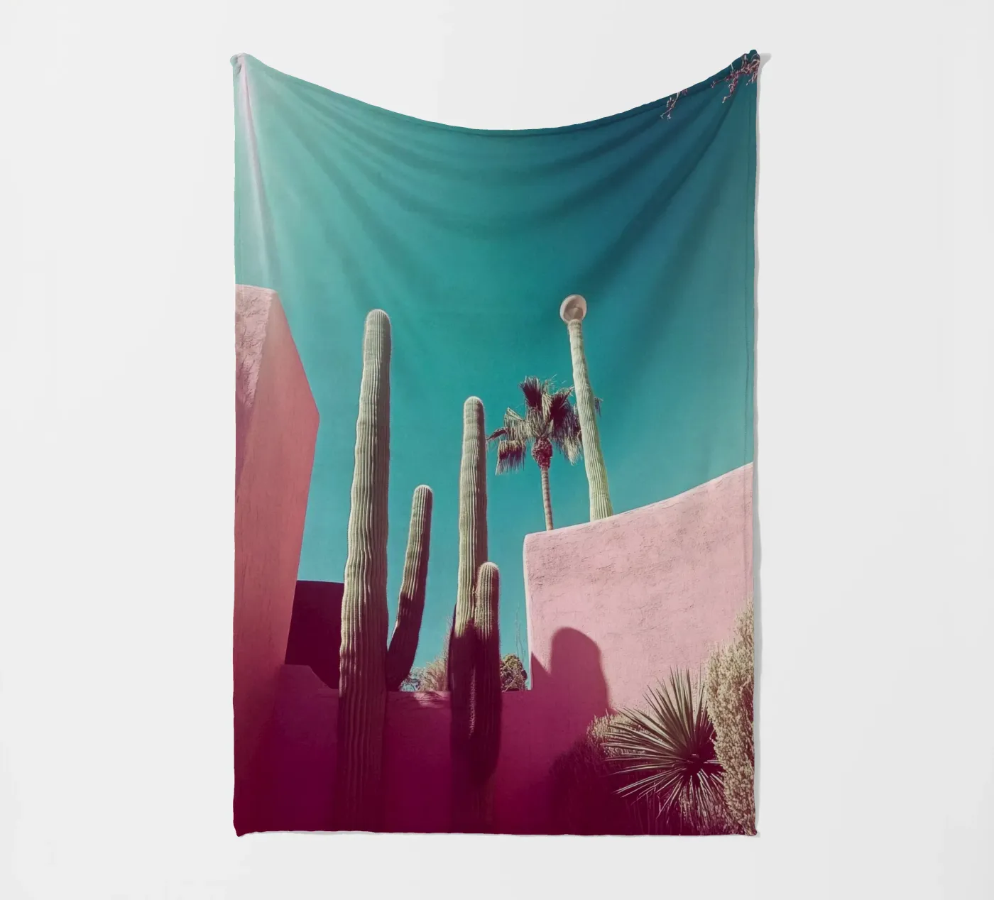 49 fleecedeken van Pink California | Affiches & Posters