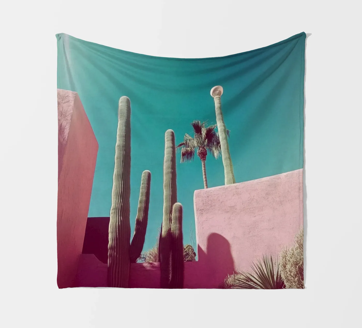 49 fleecedeken van Pink California | Affiches & Posters