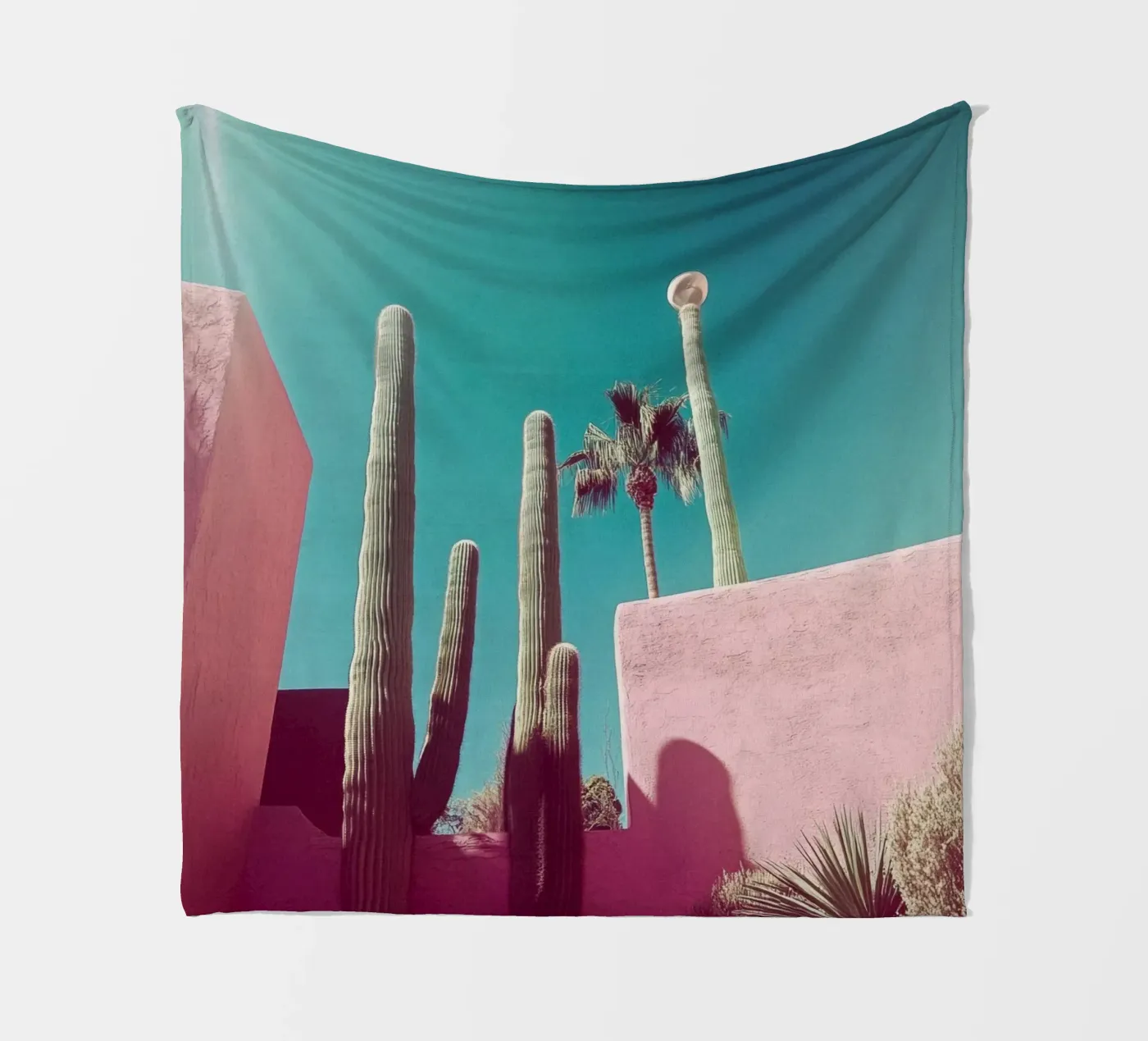 49 fleecedeken van Pink California | Affiches & Posters