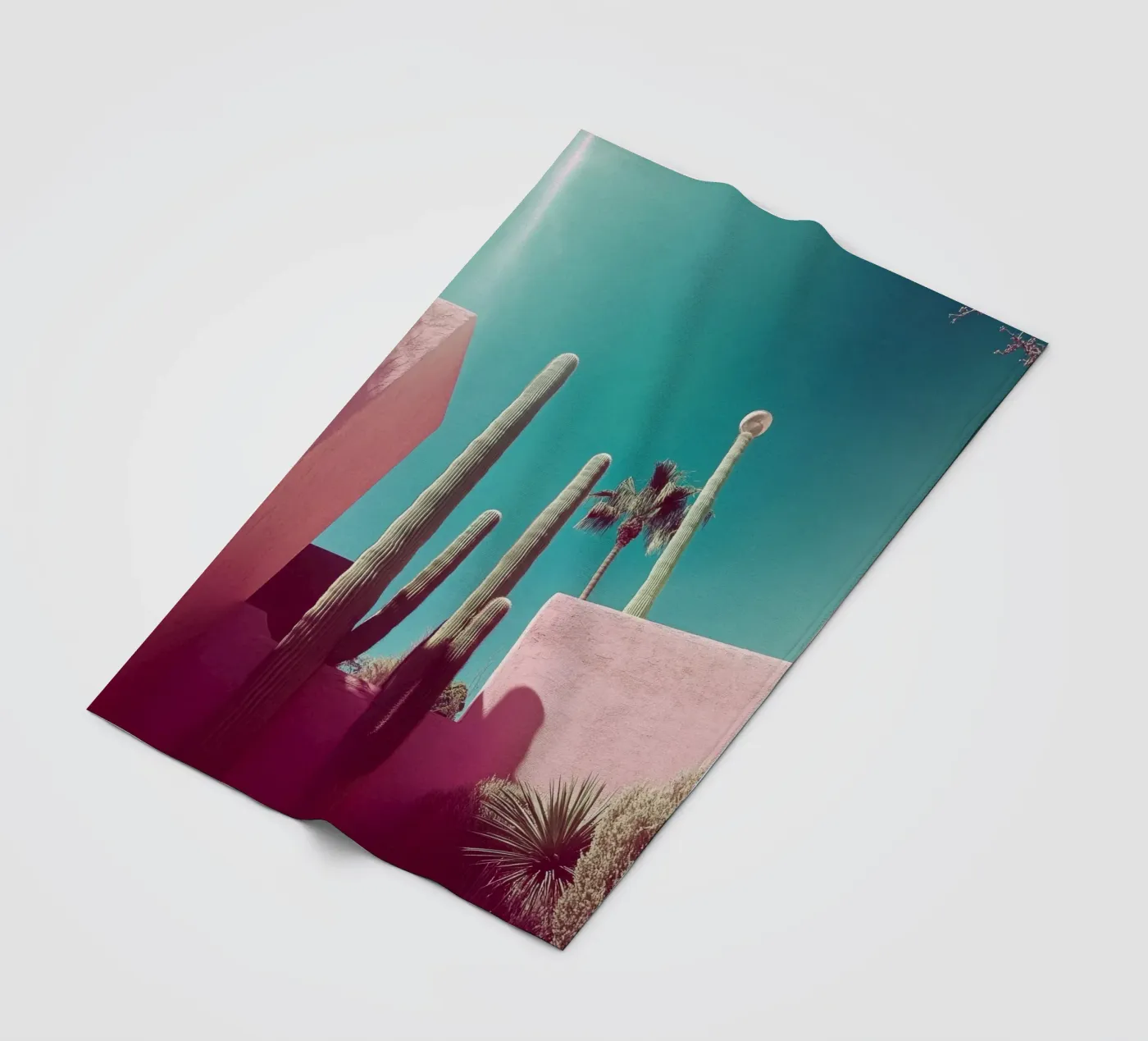49 fleecedeken van Pink California | Affiches & Posters
