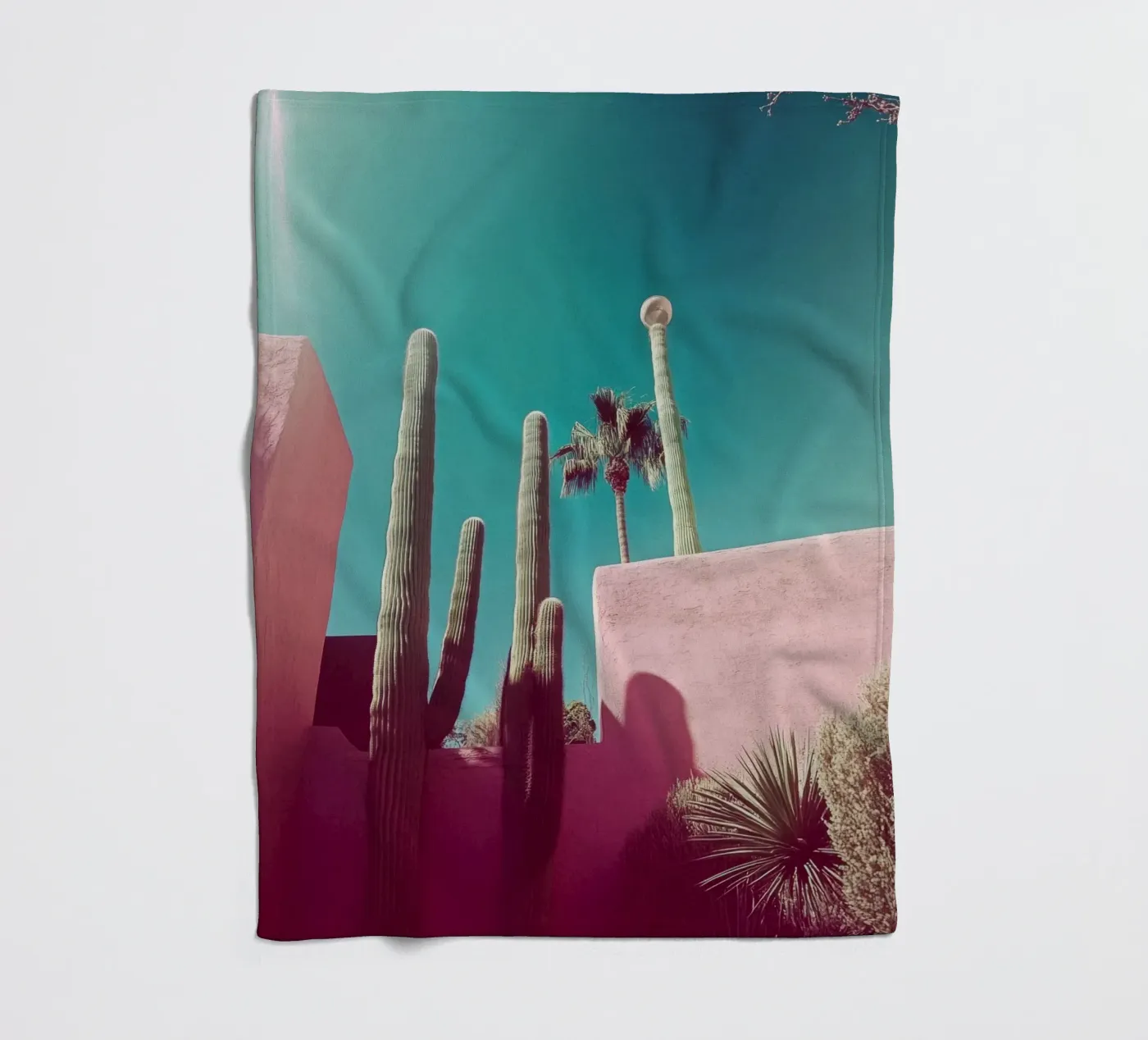 49 fleecedeken van Pink California | Affiches & Posters