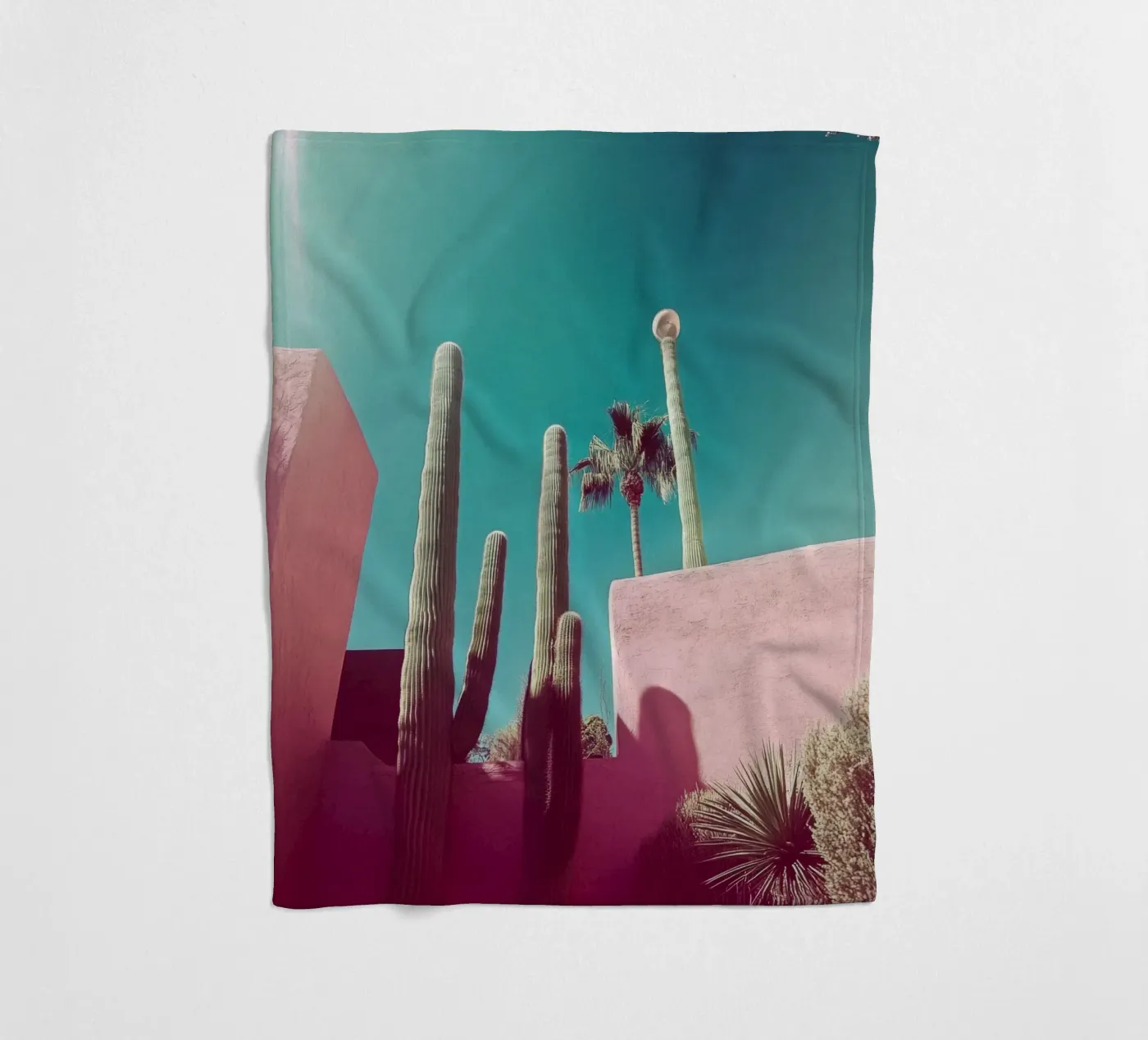 49 fleecedeken van Pink California | Affiches & Posters