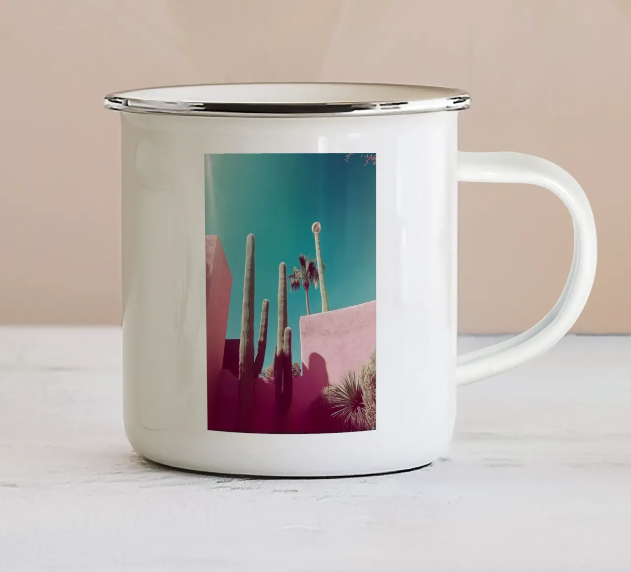 49 tazza in smalto da Pink California | Affiches & Posters