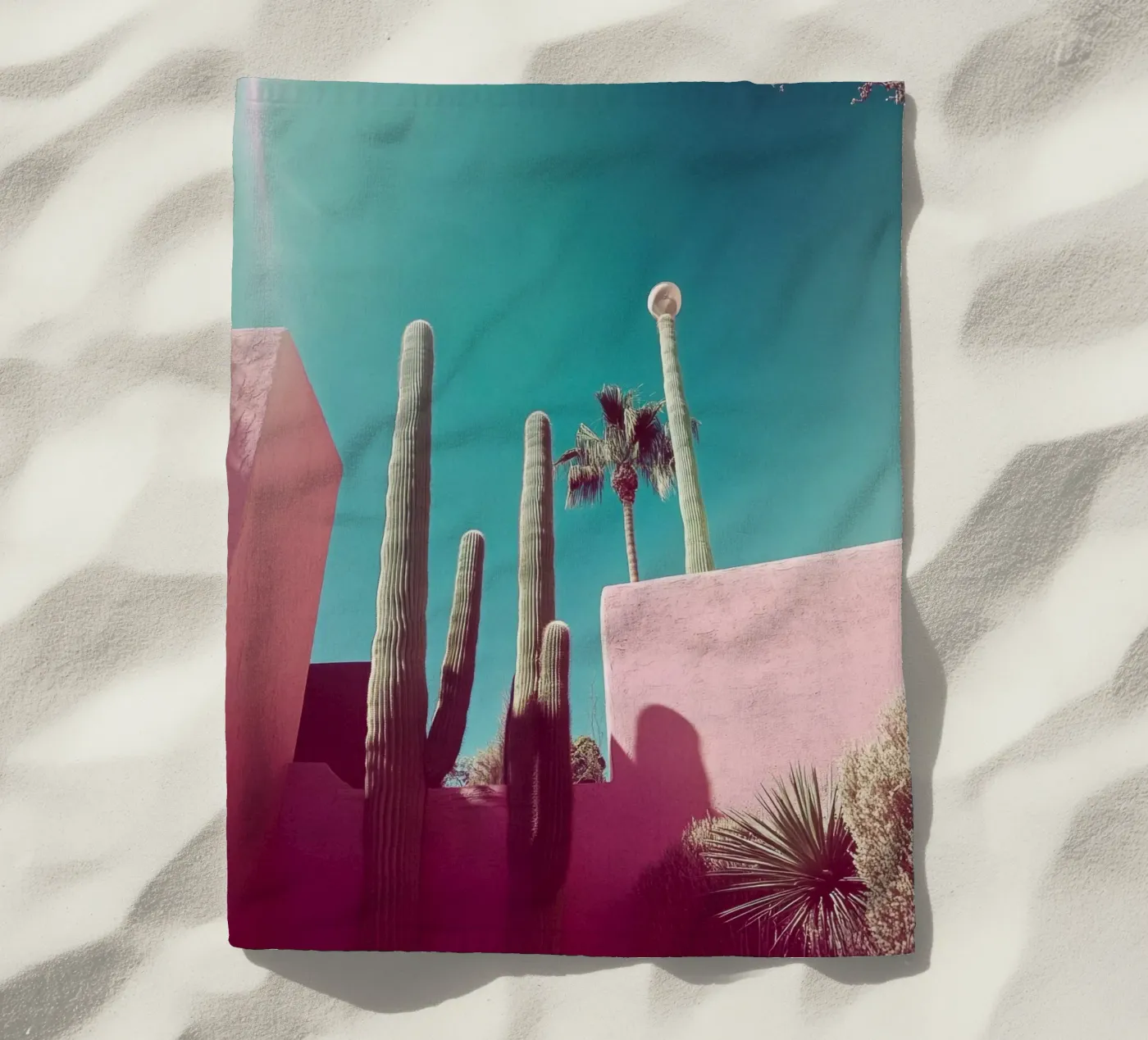 49 strandhanddoek van Pink California | Affiches & Posters