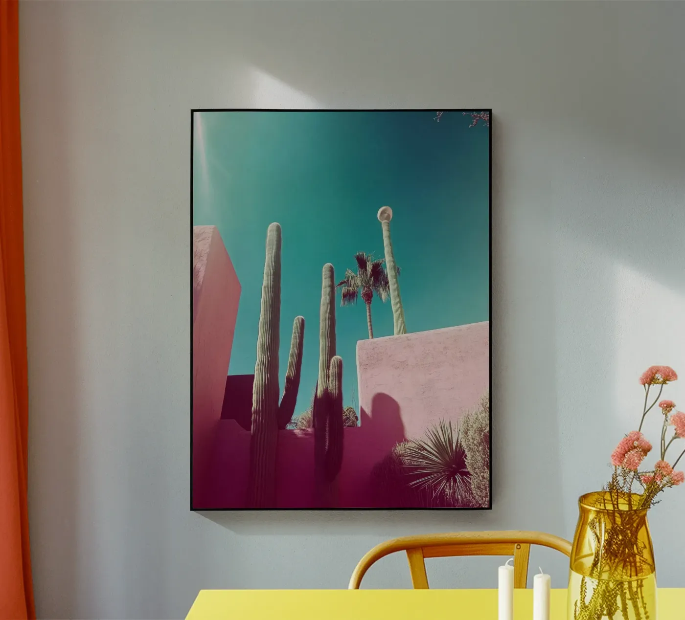 49 acryl van Pink California | Affiches & Posters